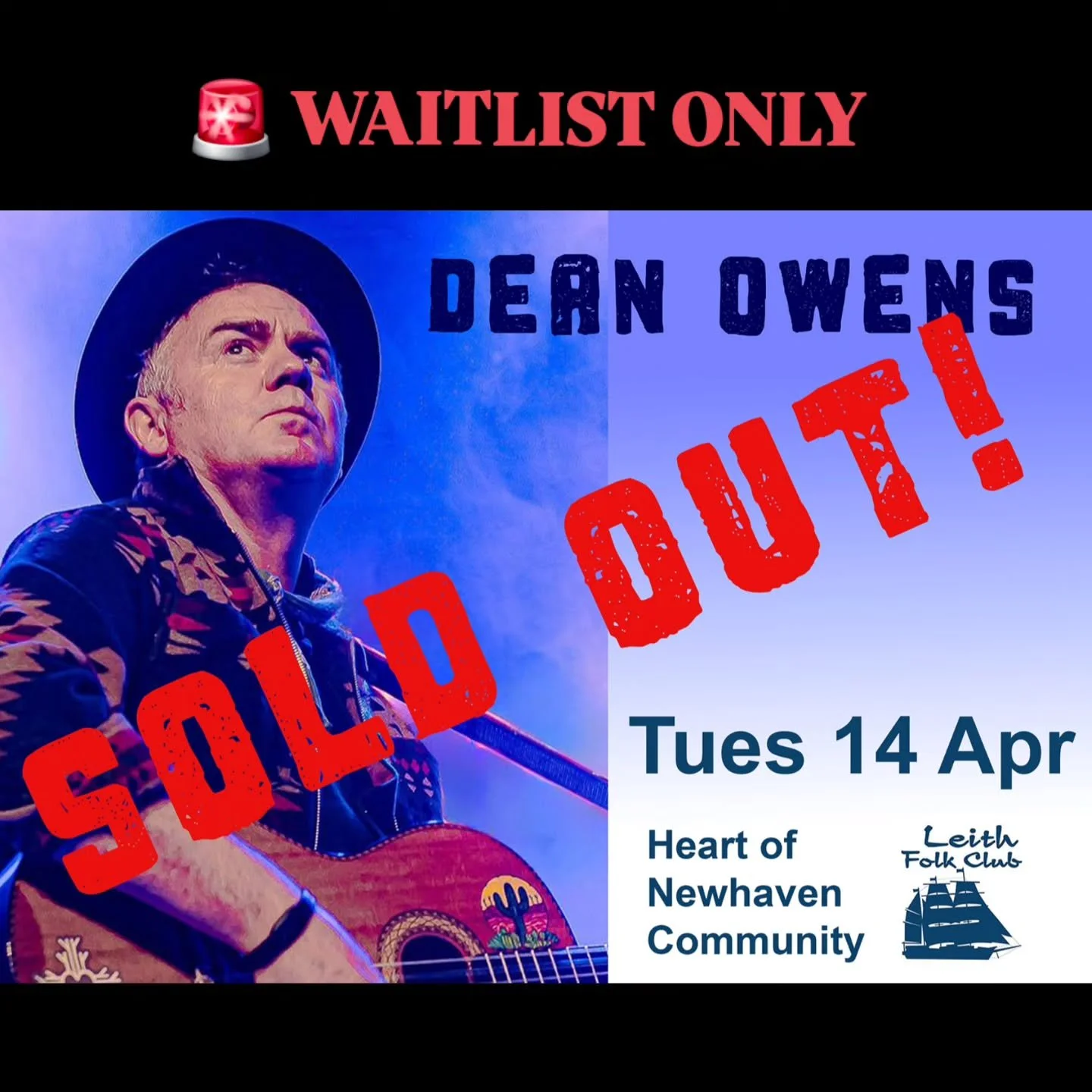Thanks folks! 
Full house for my solo gig at Leith Folk Club on 14th April - waitlist is open if you want to sign up...link in bio. 

Really looking forward to this one in my home town - cheers for all the song requests everyone. 😊