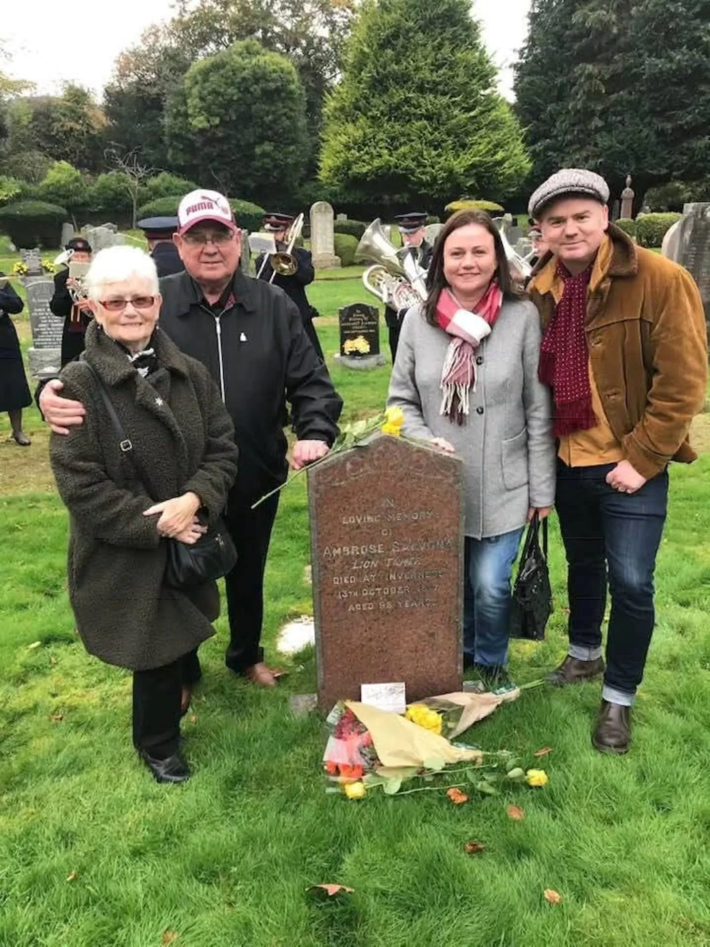 Ambrose Salvona, Lion Tamer 

On this day in 2017 my family and I marked the 100 year anniversary of the passing of my great, great grandfather Ambrose Salvona, the lion tamer, in the Scottish highlands, with many of Ambrose's descedants. A special d