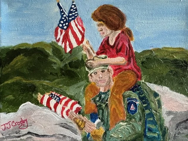 Remembering the Fallen 6 x 8" Acrylic 