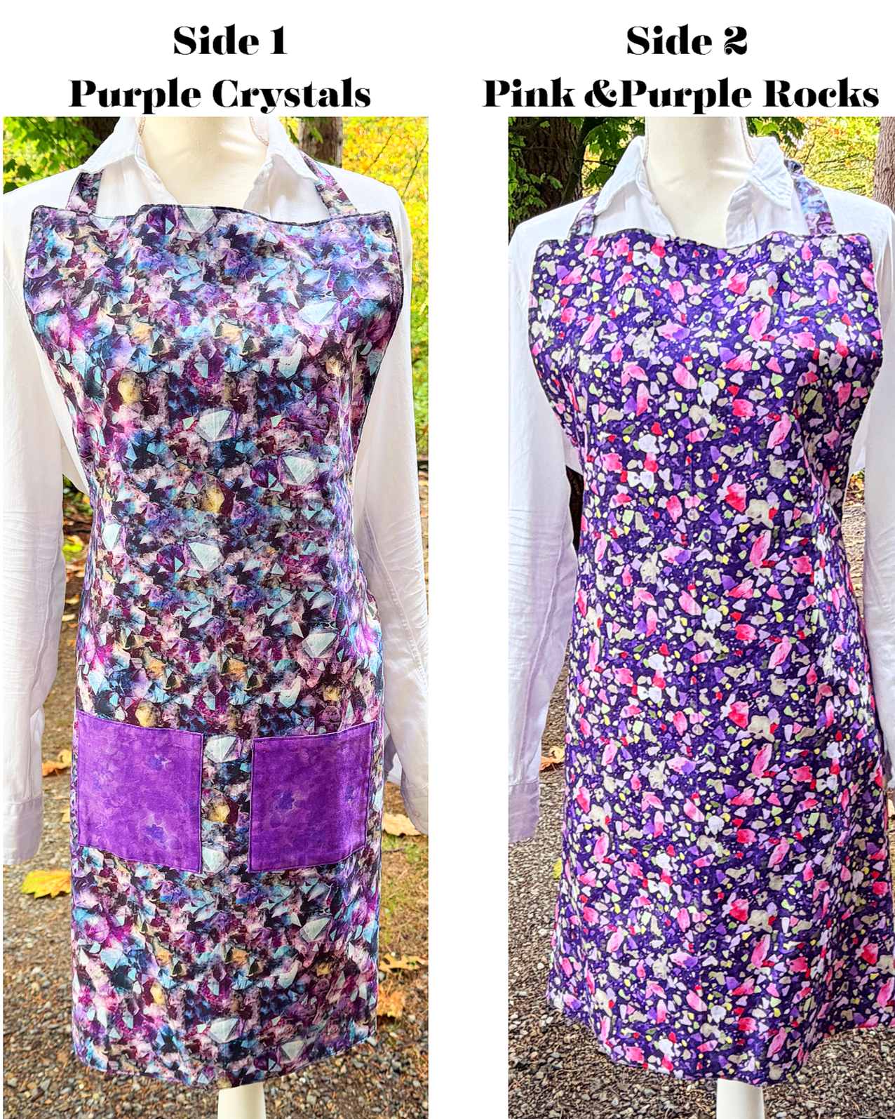 Violet Aura Wrap Apron