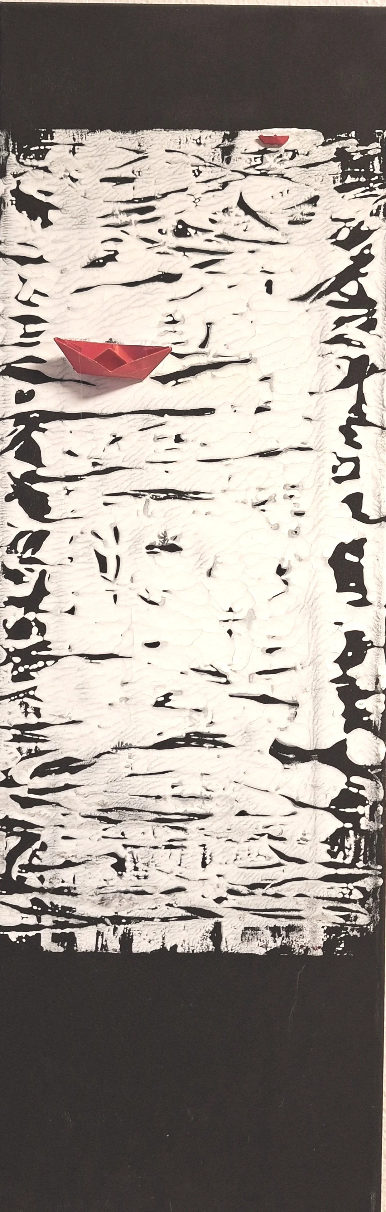 Gouache auf Leinwand 20x60 cm