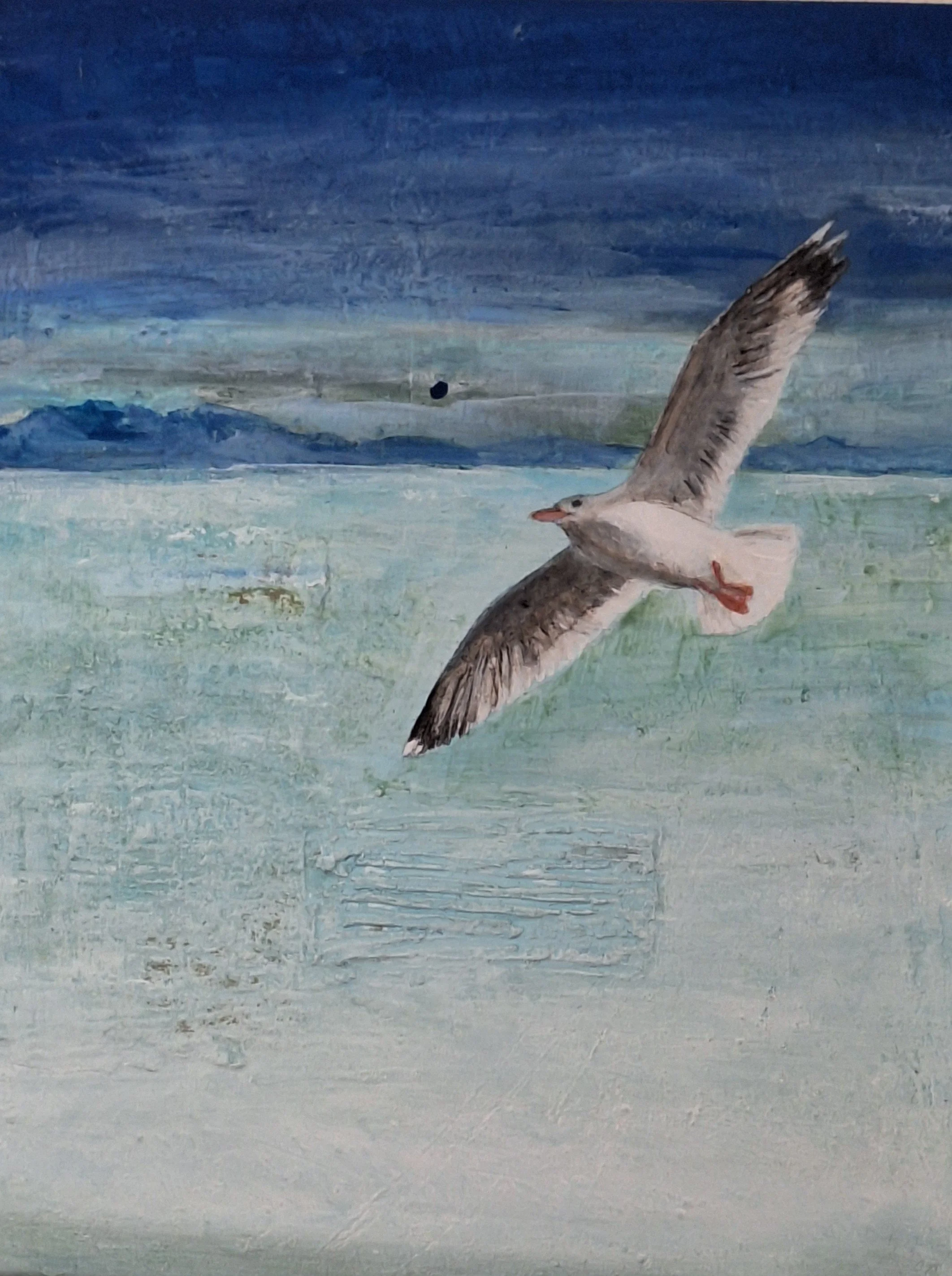 Acryl/Pigmente auf Leinwand 40x50 cm