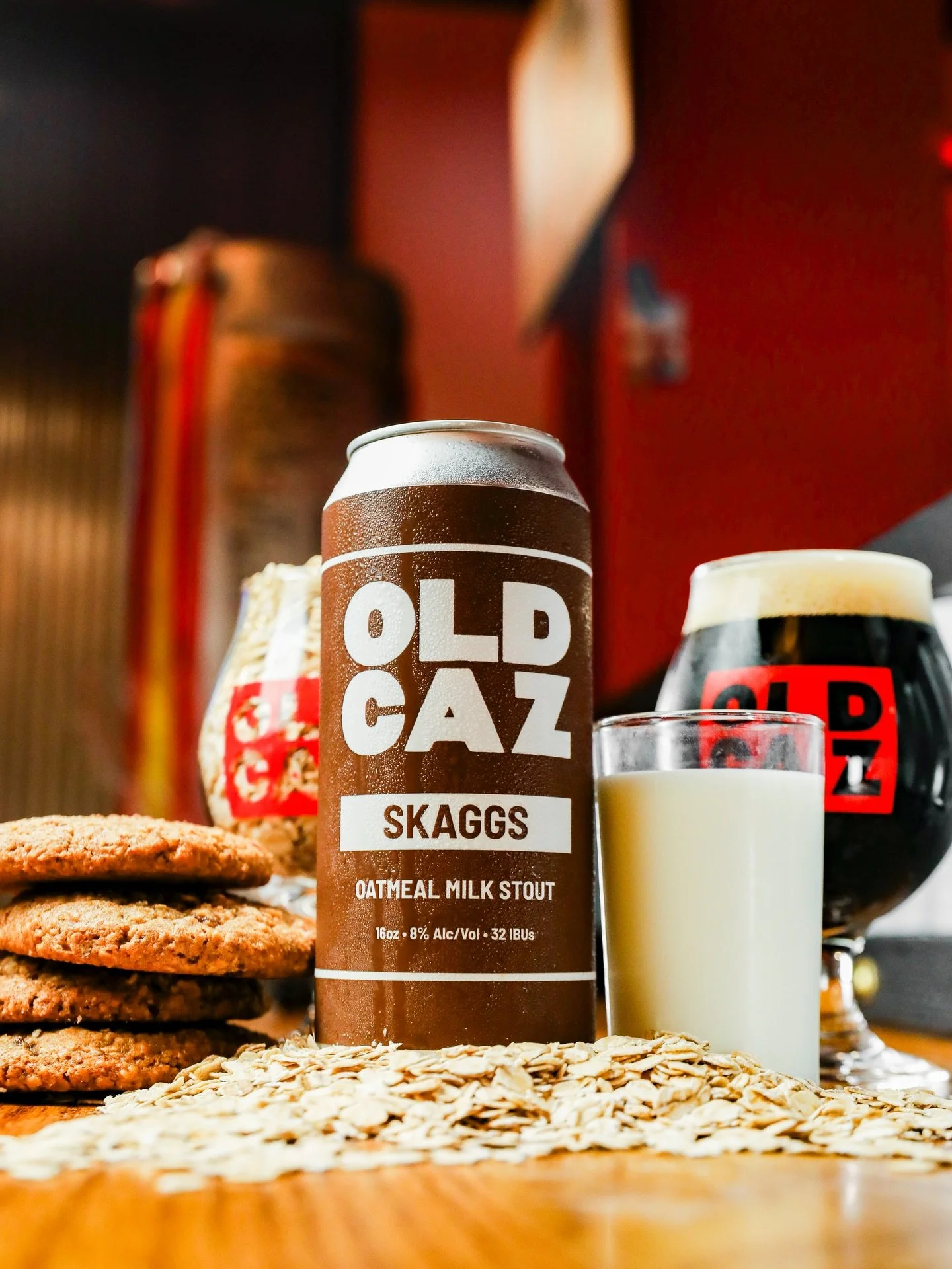 Skaggs Stout is BACK! 🤤

Our beloved Oatmeal Milk Stout has hit the pub just in time for our Night Before Thanksgiving Party. 

Skaggs is a stout that goes all in on mouthfeel, incorporating 30% Oats into the mash and even a touch of Milk Sugar in t