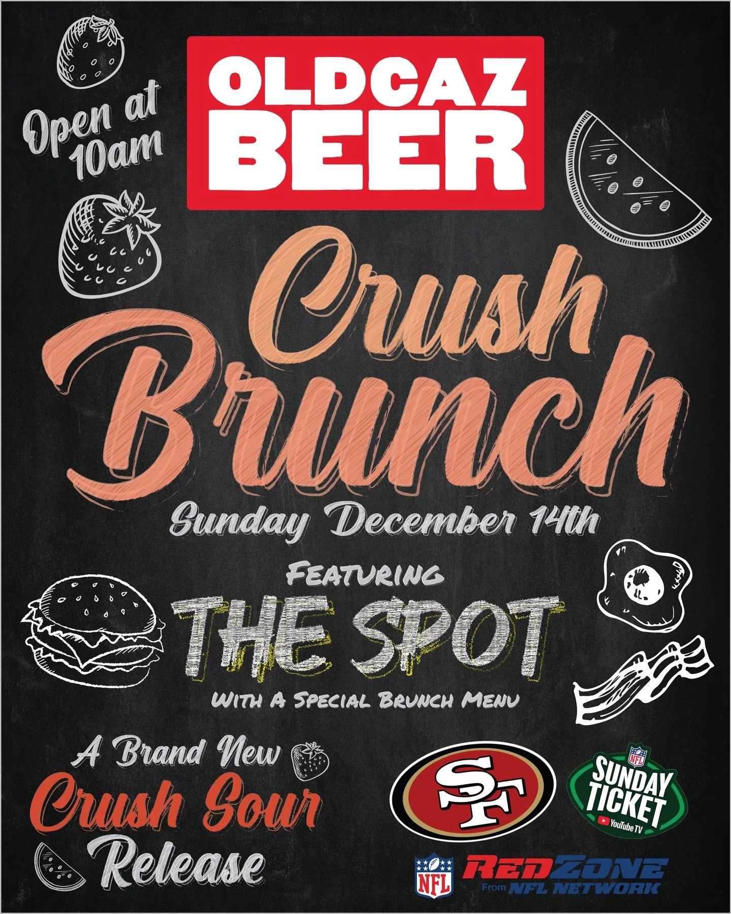 CRUSH BRUNCH kicked off at 10am and we are dropping our latest in the ongoing Crush series. 

Fruitwave 🌊
Imperial Fruited Sour 
8% ABV 
Additions: Watermelon, Strawberry 

The story of our beloved Orange Crush is truly one of the happiest accidents