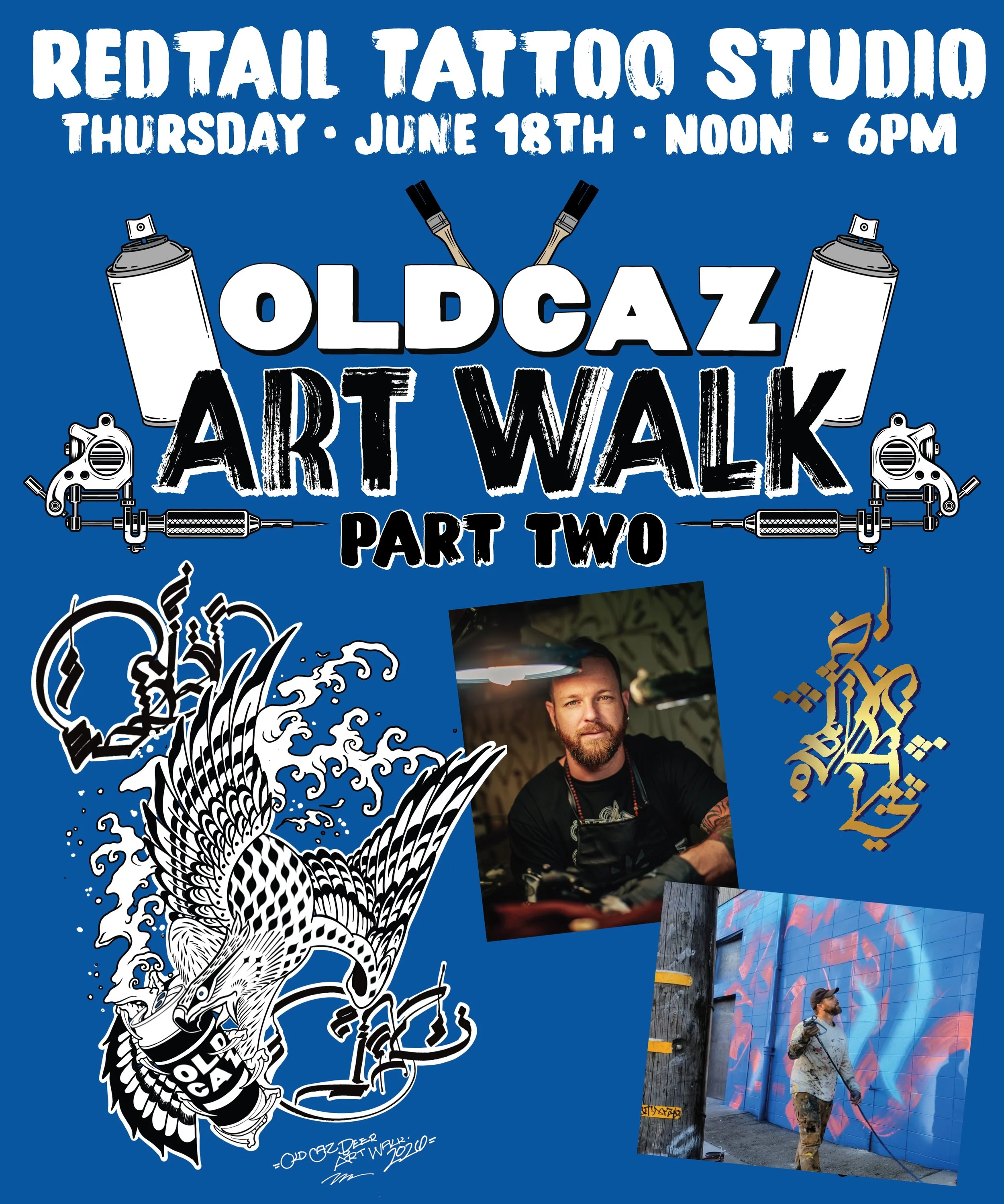 Some of the best things happen when local artists, makers, and businesses decide to share a room.

For Part Two of the Old Caz Art Walk, we&rsquo;re heading to Redtail Tattoo Studio for an afternoon that celebrates the people creating culture in our 