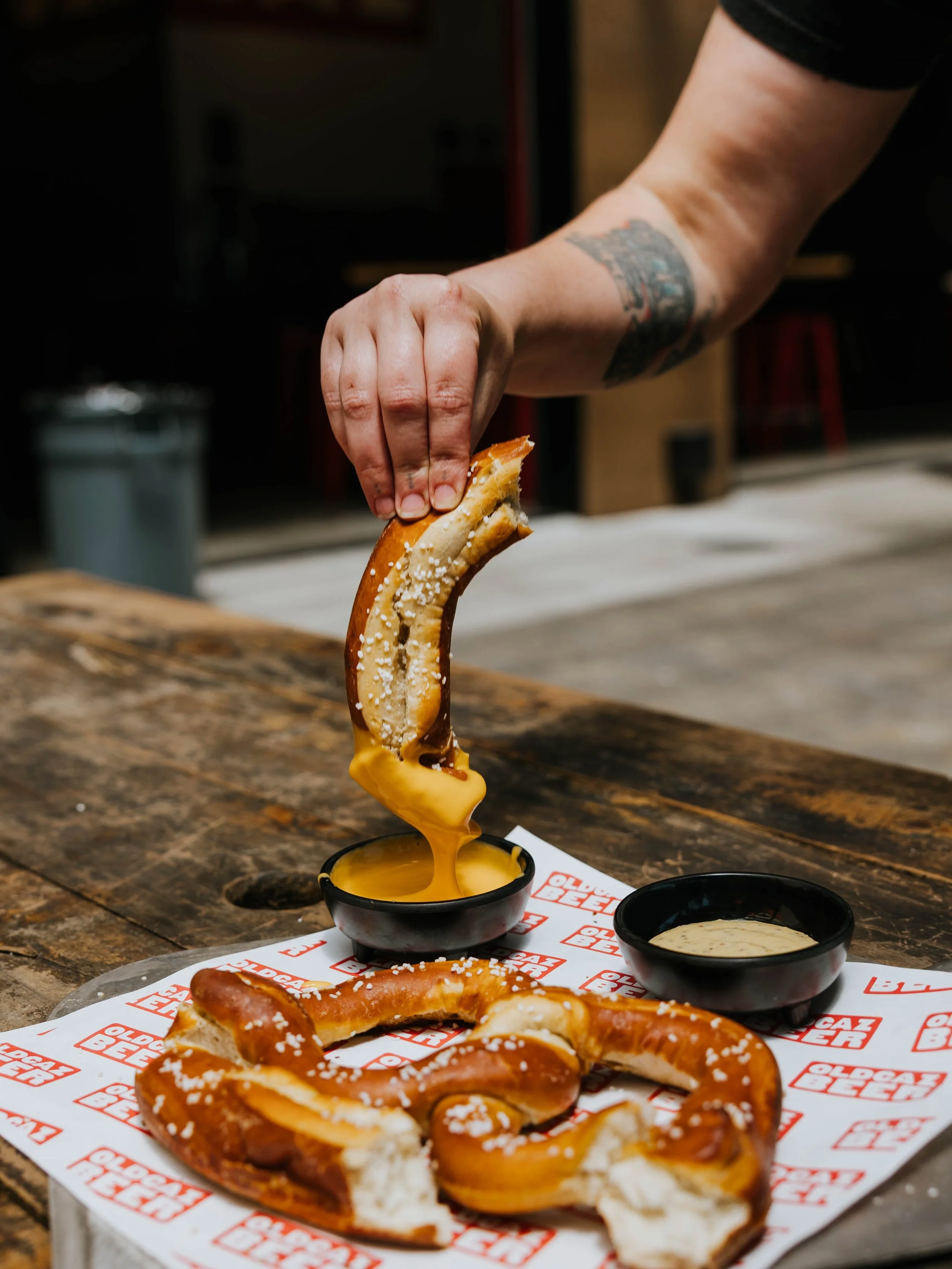 Consider this your Wednesday reminder to order the pretzel.

It&rsquo;s warm, salty and best dragged through as much beer cheese as it can hold. Available weekdays 11:00AM-3:00PM