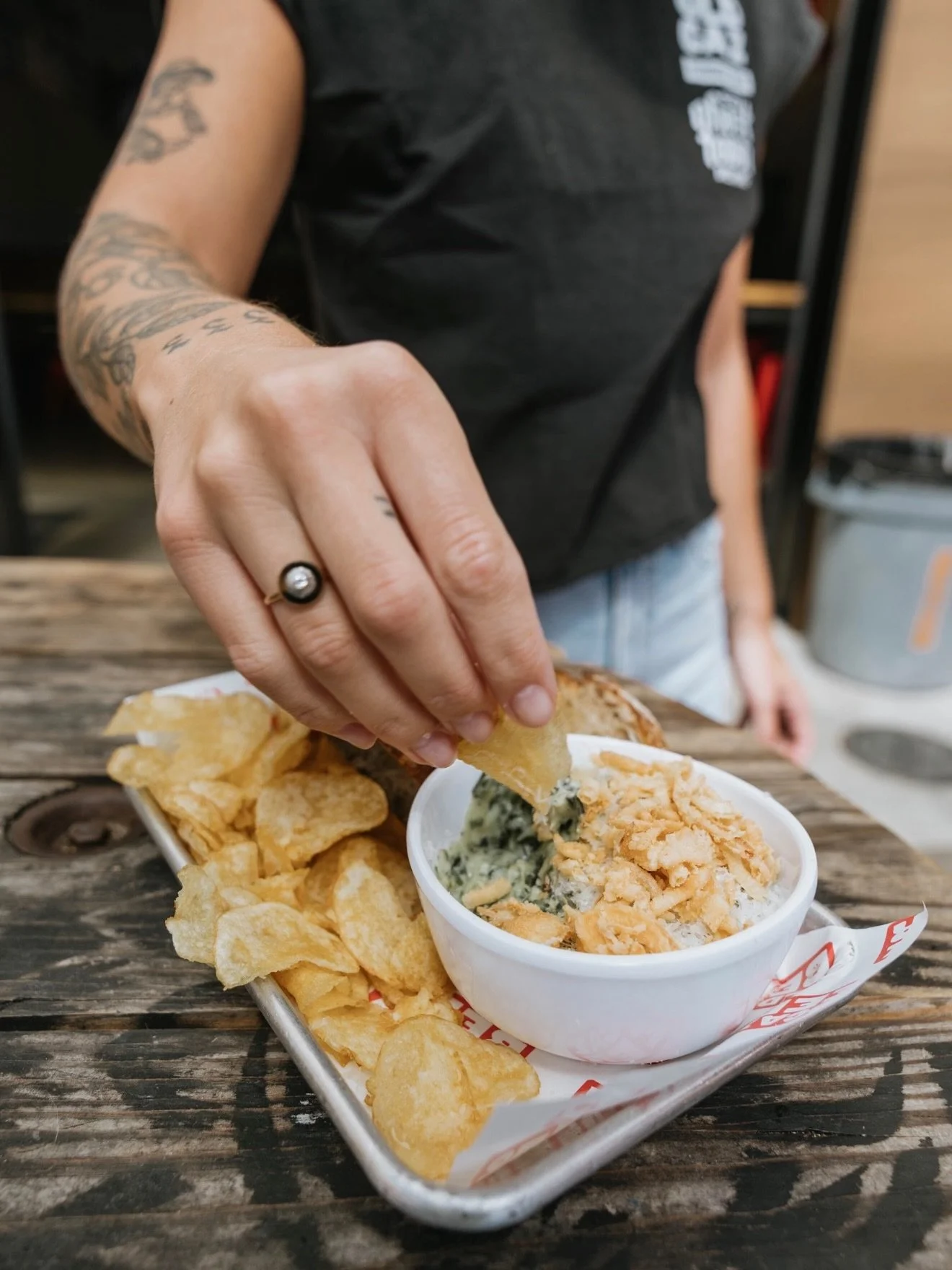 The new Spinach artichoke dip has landed on the Caz Eats menu&mdash;served hot, creamy and ready for tearing, dipping and passing around the table.

It also happens to be Thirsty Thursday. Present a valid school ID and get 50% off your first round, t
