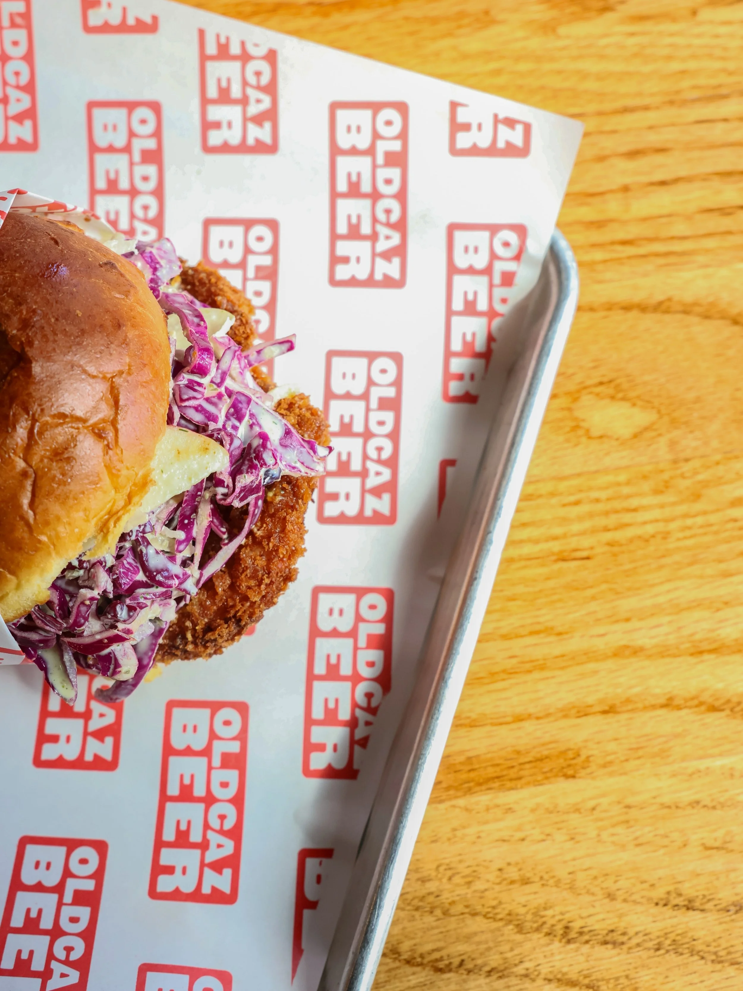 The Oktoberfest beers are back, and Caz Eats has a couple of new reasons to pull up a seat at the brewpub.

Meet the Schnitzel Sando: pork cutlet, sauerkraut slaw, and lemon caper aioli on a brioche bun. A little tang, a little richness, and plenty t