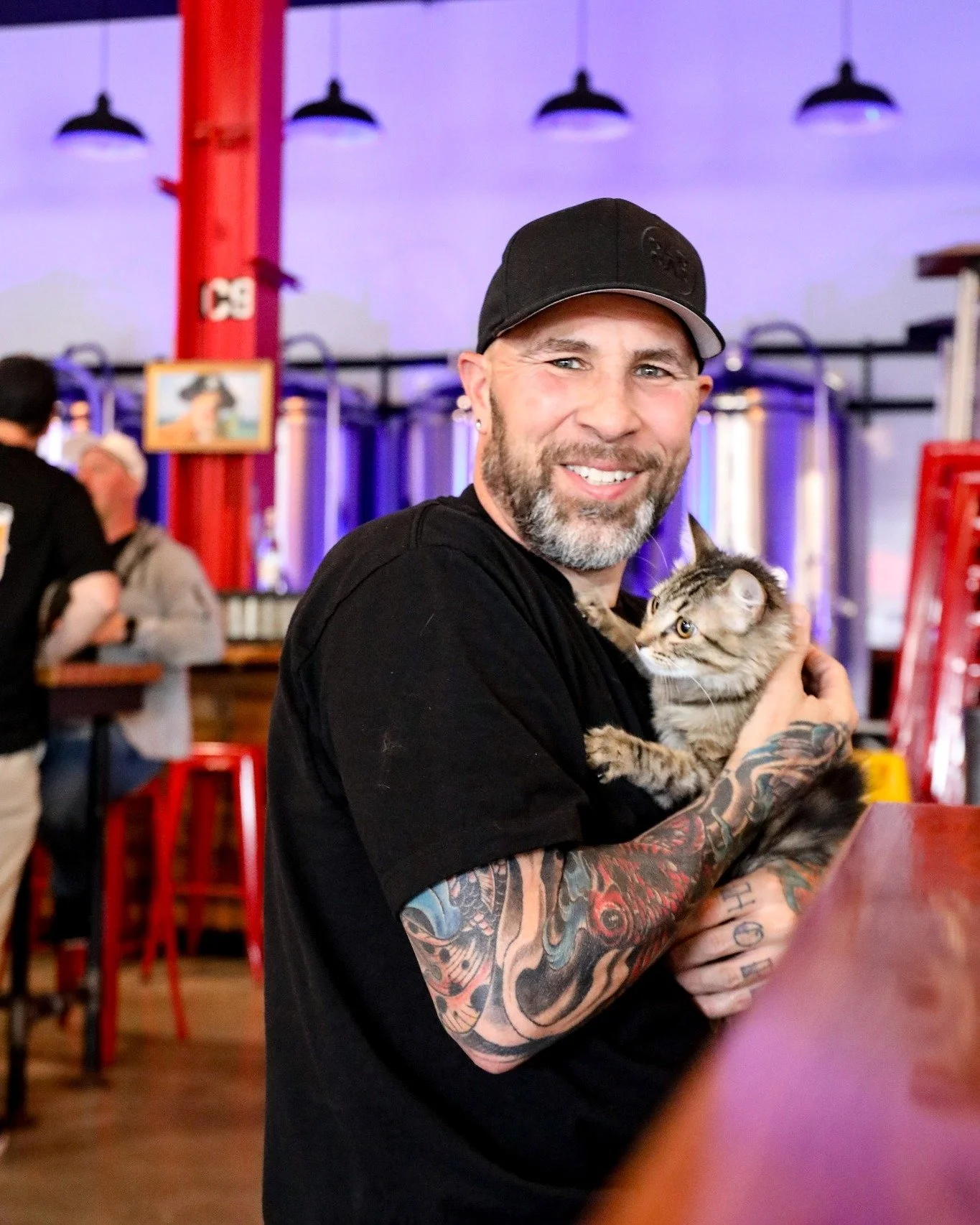 Mikey, our beloved barback, is sharing the spotlight with his cat Jinger for National Cat Day. A fan of zoomies and cuddles, Jinger is your cuteness overload for the week.

Let&rsquo;s see your cats in the comments&mdash;or bring them by to say hi!

