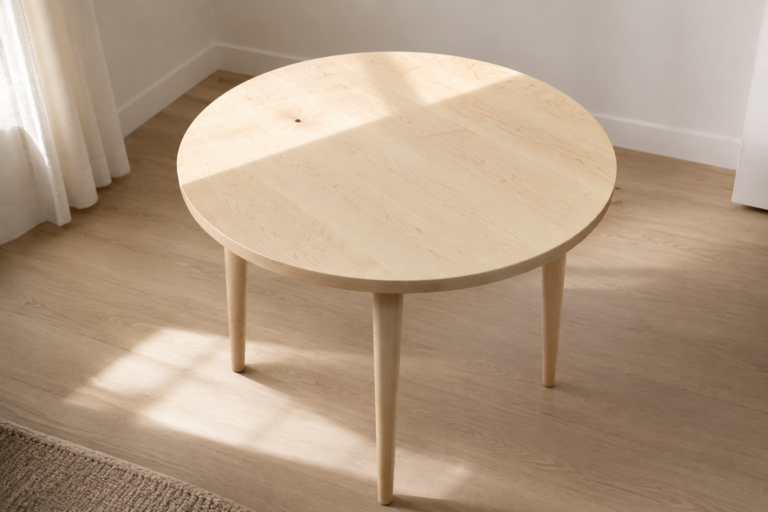 Table en érable sur mesure