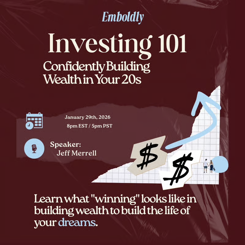 [Online] Investing 101: Confidently Building Wealth in your 20s
