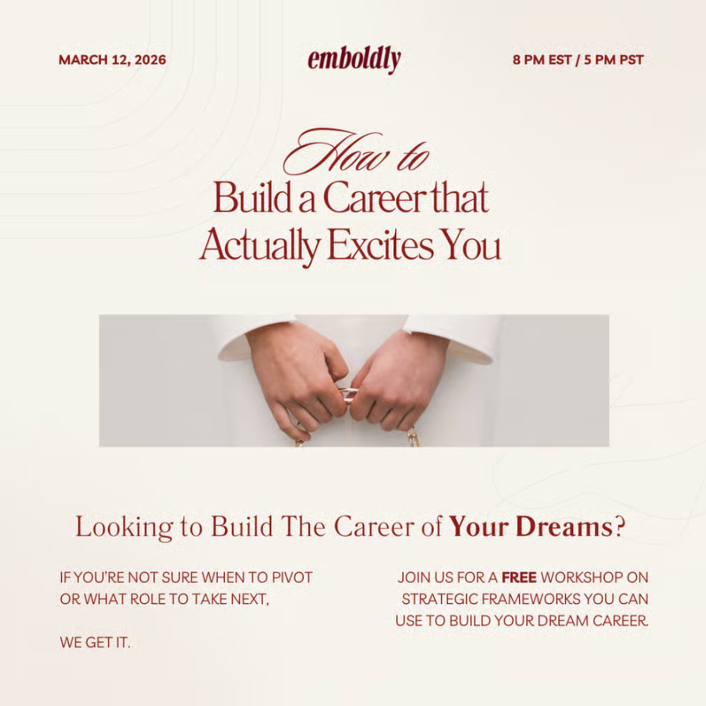 [Online] Career 101: How to Build a Career that Actually Excites You