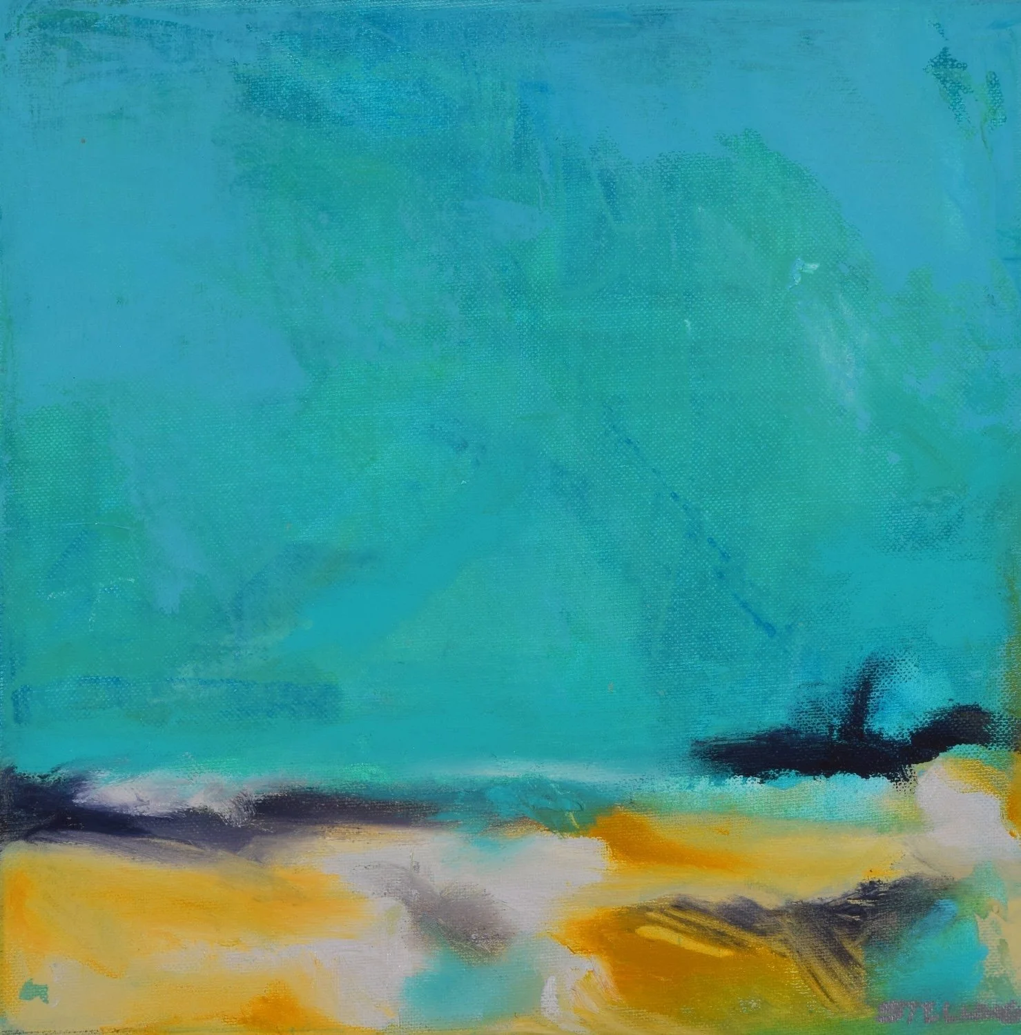 Disappearance
12 x 12 in
Acrylic on canvas with plaster