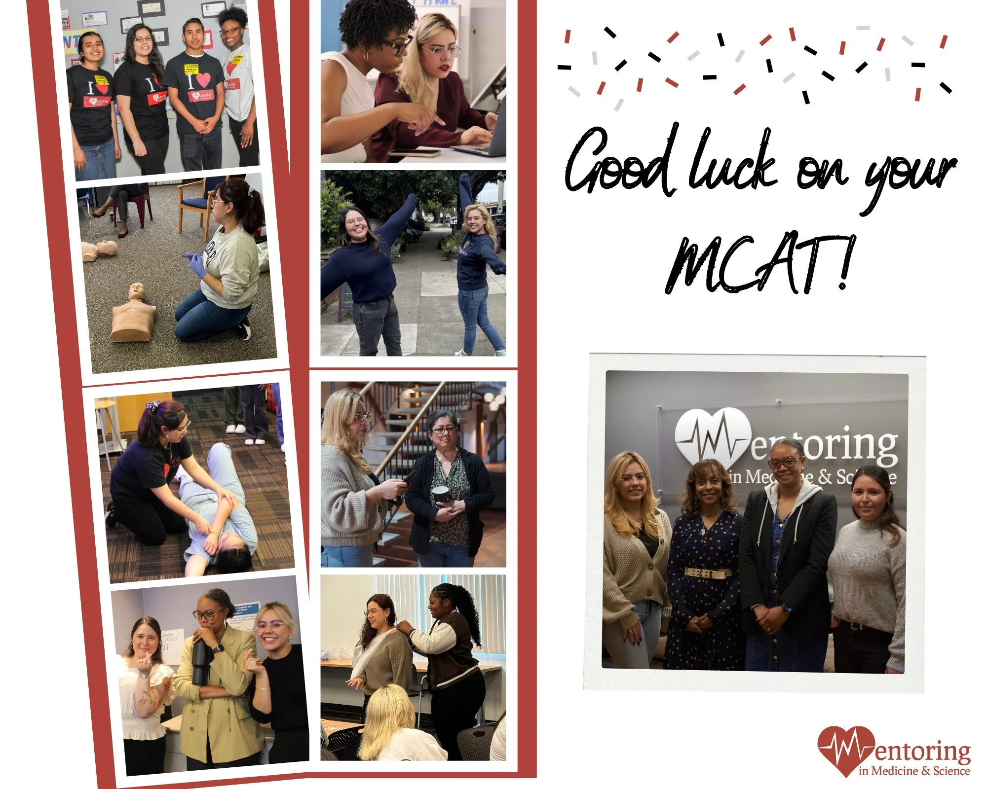Big shoutout to our amazing Program Coordinator Jenny, who's taking the MCAT this Saturday!

Jenny, we are so proud of your dedication, discipline, and heart for medicine. The same focus and excellence you bring to our students every day is exactly w
