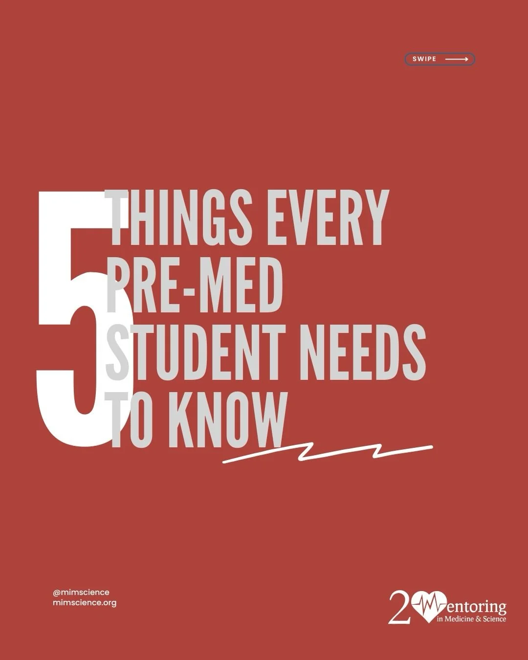 If you&rsquo;re dreaming of a career in medicine, this one&rsquo;s for you. 🩺
The path to medical school can feel overwhelming &mdash; but it doesn&rsquo;t have to be. Whether you&rsquo;re a freshman just getting started or a junior prepping for the