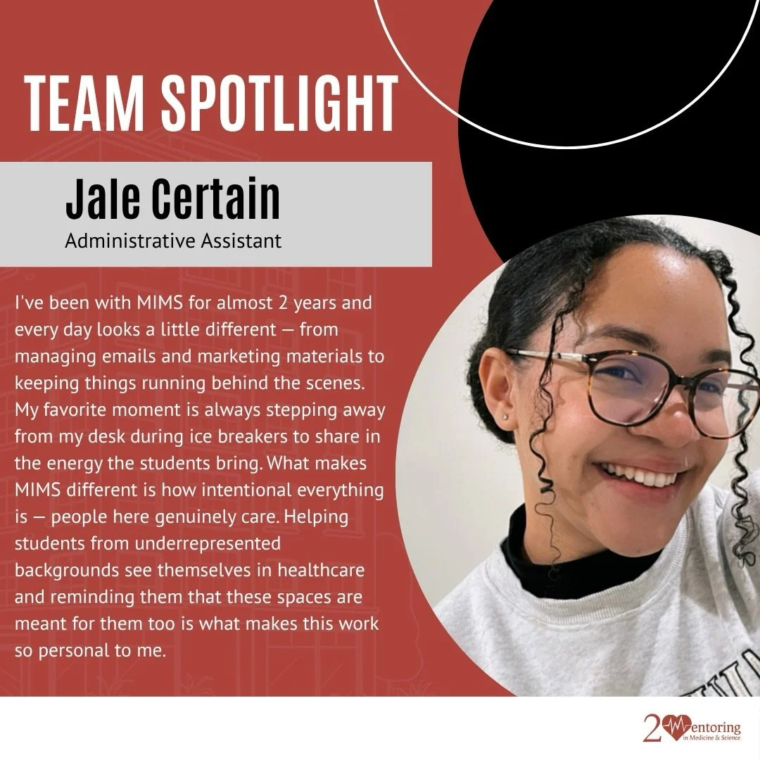 Meet Jale, our Administrative Assistant at MIMS. 🩺❤️

Behind every smooth program, every training, and every student experience is someone making sure all the details are taken care of &mdash; and that&rsquo;s Jale.

We are so grateful to have her o