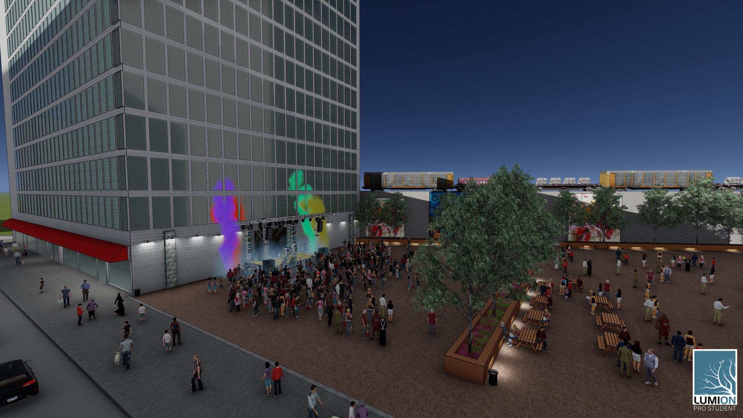 Concert venue perspective