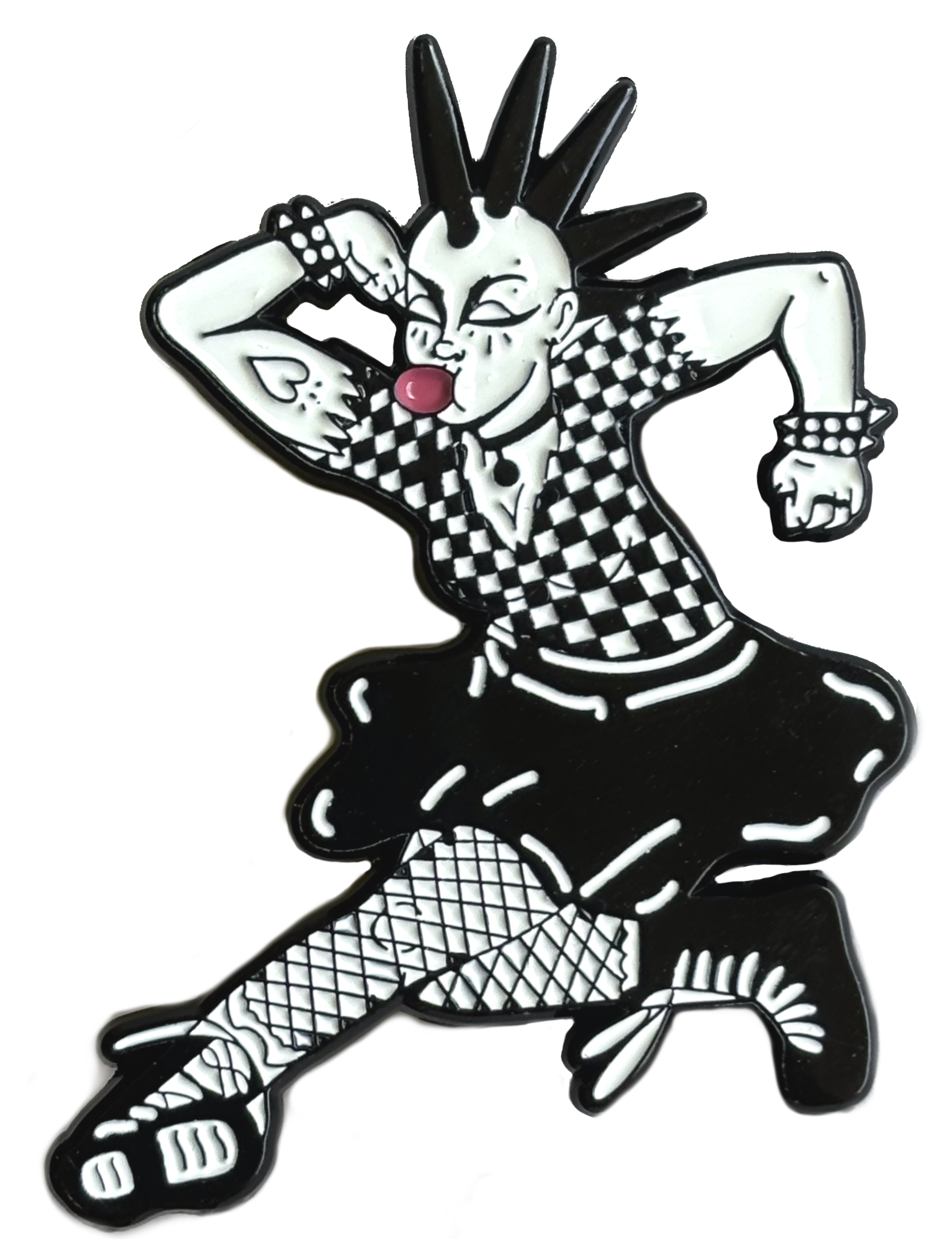 Skanking Girl Enamel Pin