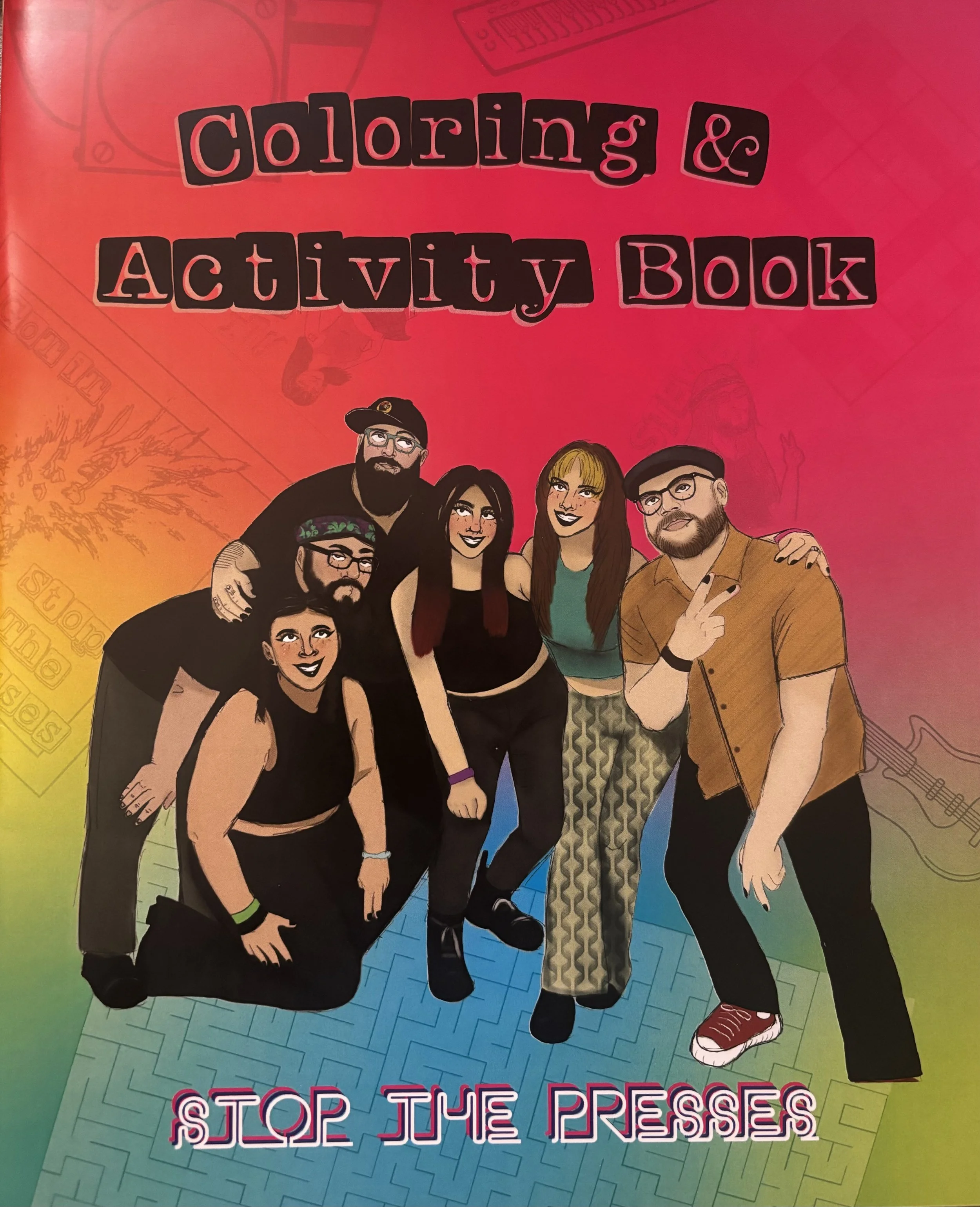 STOP THE PRESSES COLORING BOOK