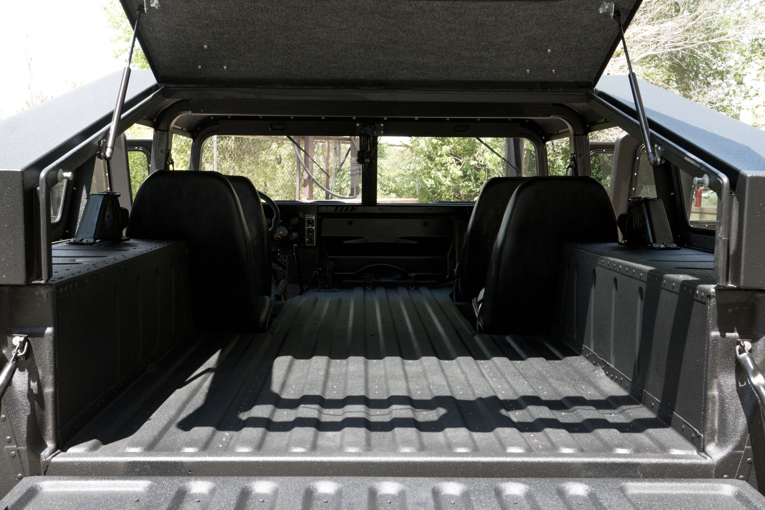 Open cargo area shown (Slant Back). Optional interior headliner shown