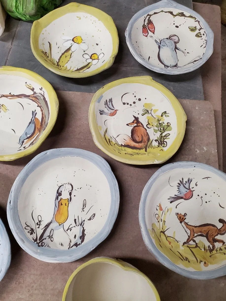 avant émaillage et cuisson