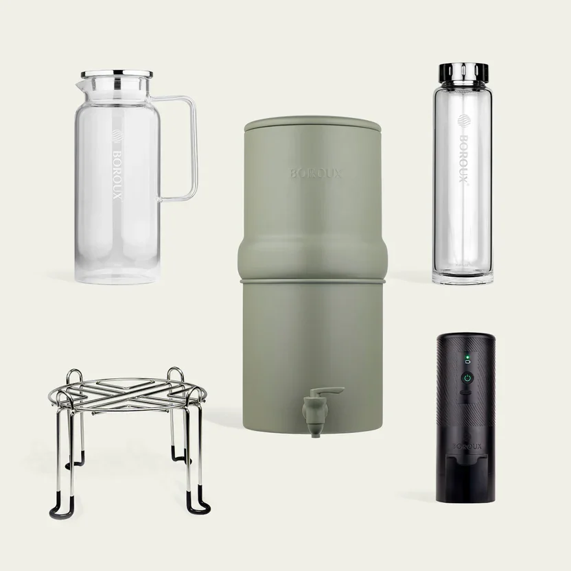 BOROUX Gravity Water Filtration: Clean Water, No Power Required
