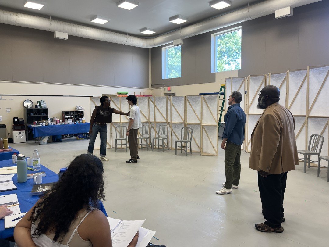 The rehearsal room is heating up&hellip; Family scandals and disgraced love being reconciled as the truth gets uncovered. Find out what happens by reserving a ticket at one of our tour stops (https://piedmontshakes.org/reservations)
