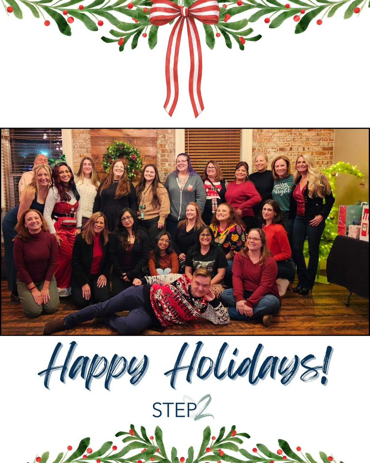 Warm wishes, bright days,
And peace in small ways.
Happy Holidays from STEP2,
With gratitude for you--always ❤️✨💚
With love, 
The STEP2 Team