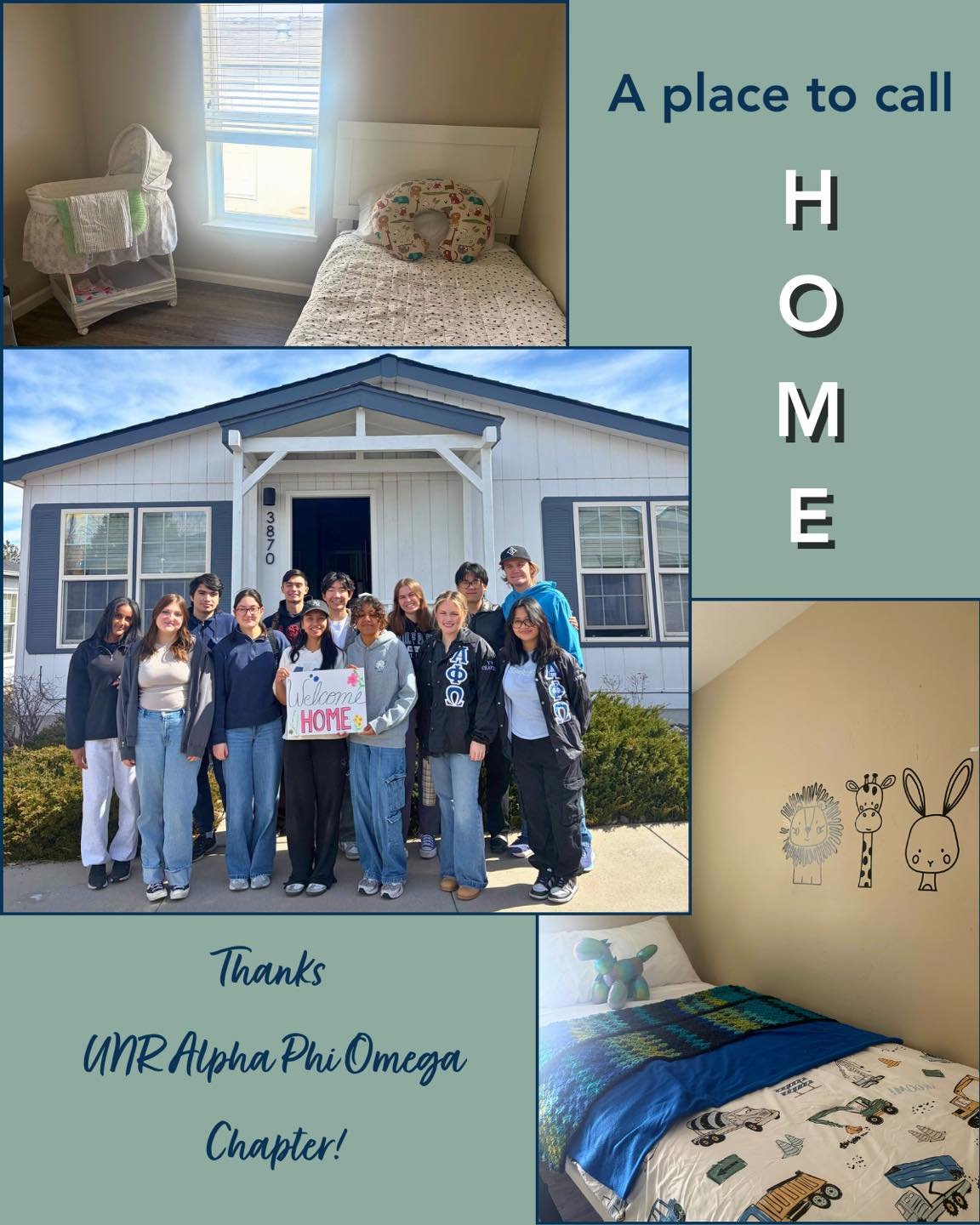 Thank you to the amazing members of Alpha Phi Omega at UNR for lending a helping hand as a new mom and her kids prepare to move into a cottage! 💛

Volunteers like these who give their time, energy, and willingness to serve truly made a difference fo