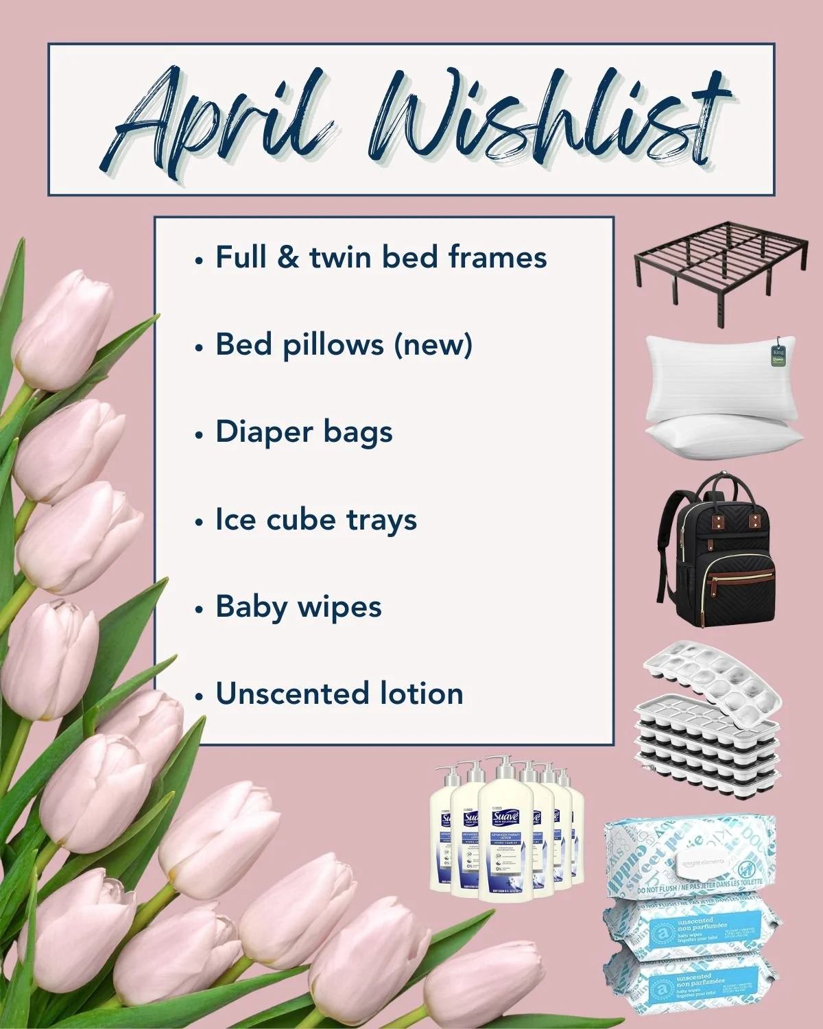 This ain&rsquo;t no April Fool&rsquo;s&mdash;these are this month&rsquo;s most needed items! 😉🌷
If you&rsquo;d like to support a woman in treatment, these essentials go a long way in helping us create a comfortable and empowering environment on our