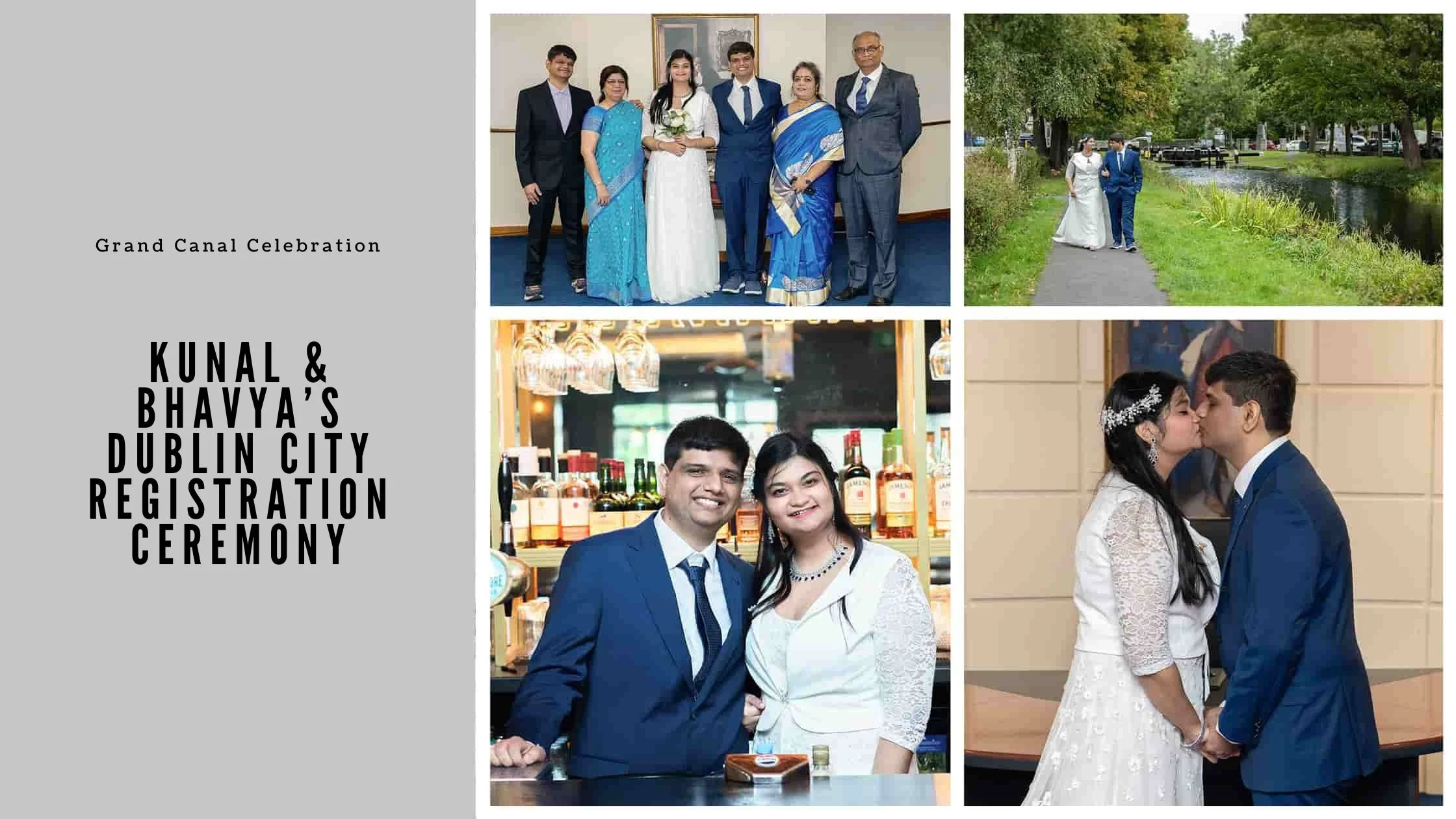 Kunal &amp; Bhavya’s Dublin City Registration Ceremony – Grand Canal Celebration
