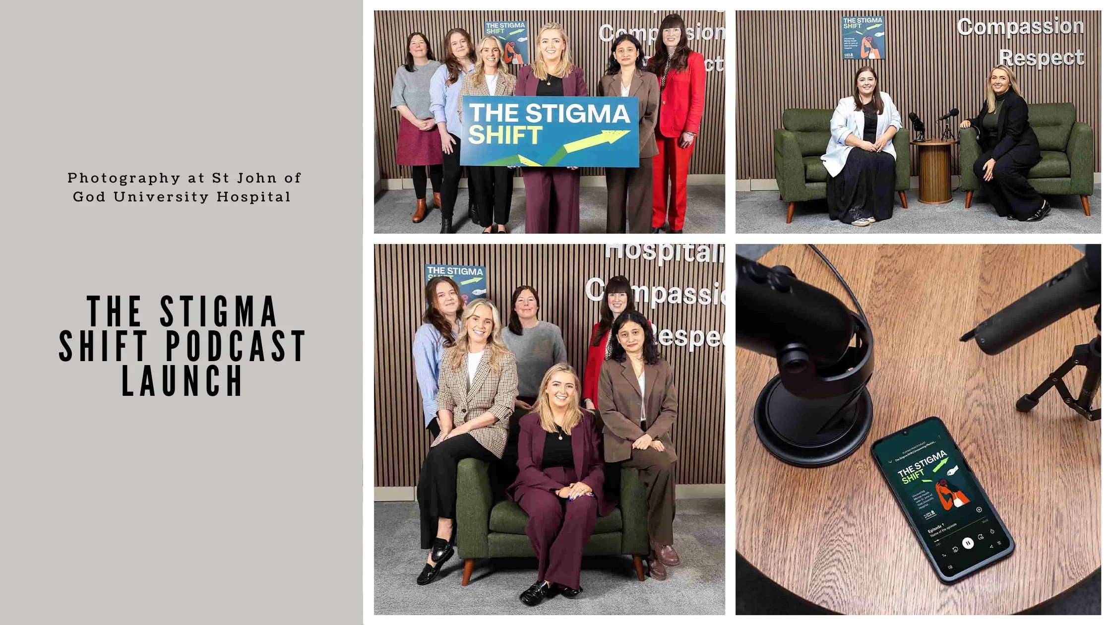 The Stigma Shift Podcast Launch – Photography at St John of God University Hospital