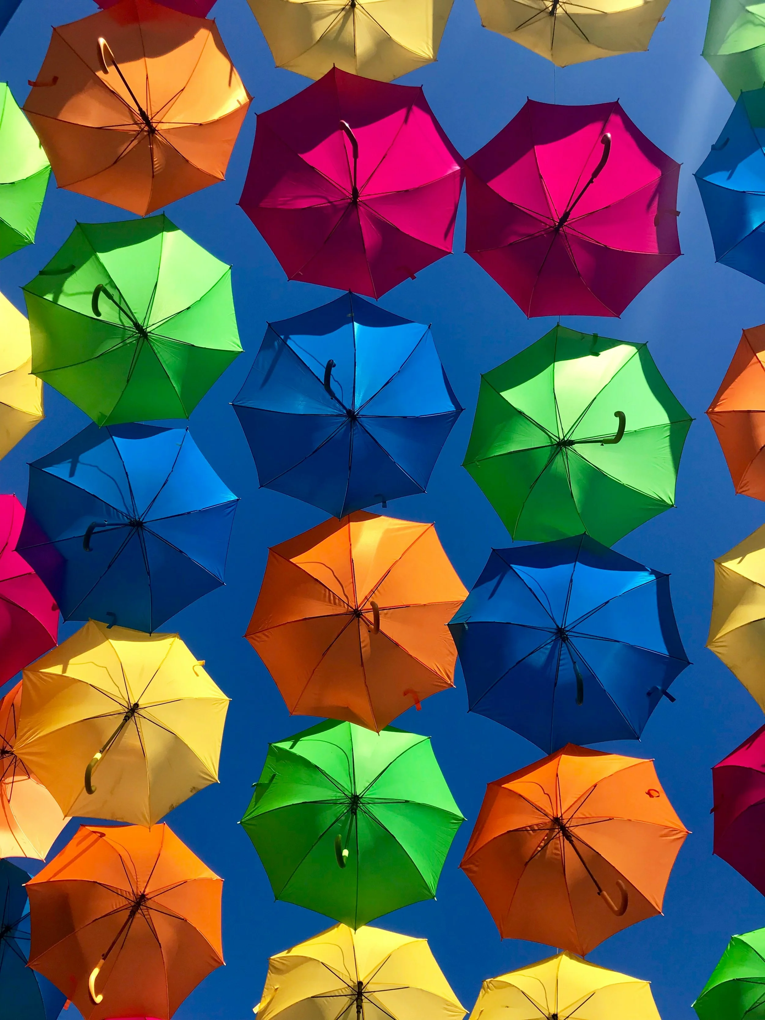 colorful umbrellas