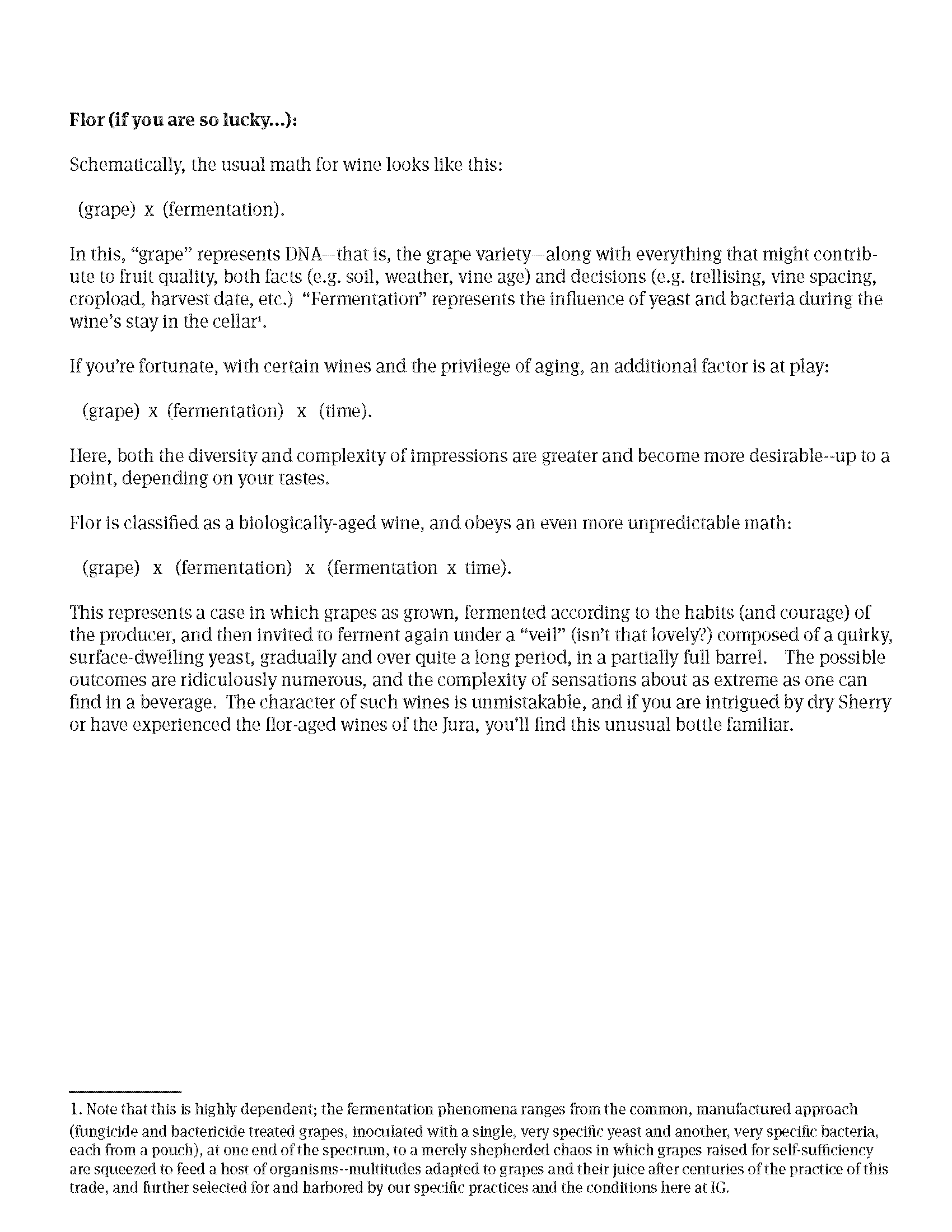 Page of an archival newsletter from Idiot's Grace