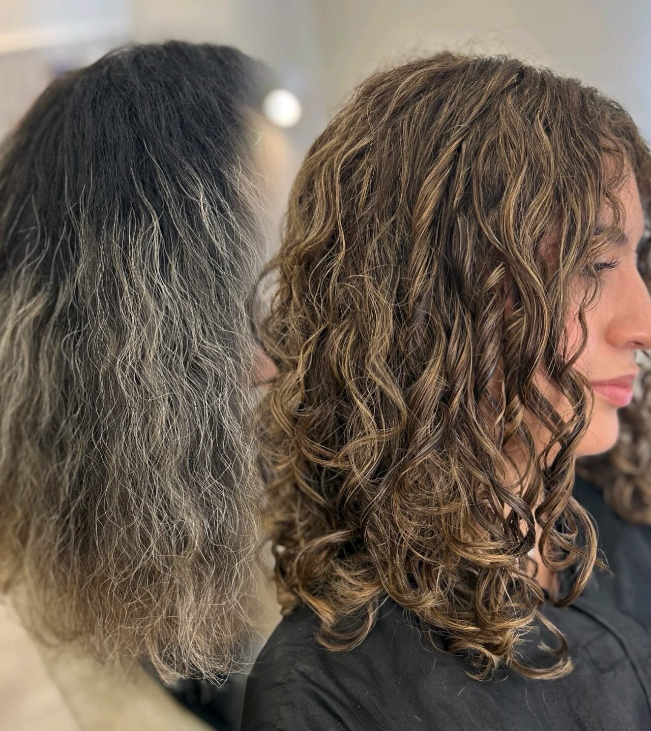 This lovely client came in after having her hair cut all one length, but what she really needed was layers to bring her shape back to life ✨

We added the right layers to enhance her natural texture, give movement and bounce, and re-did her colour to