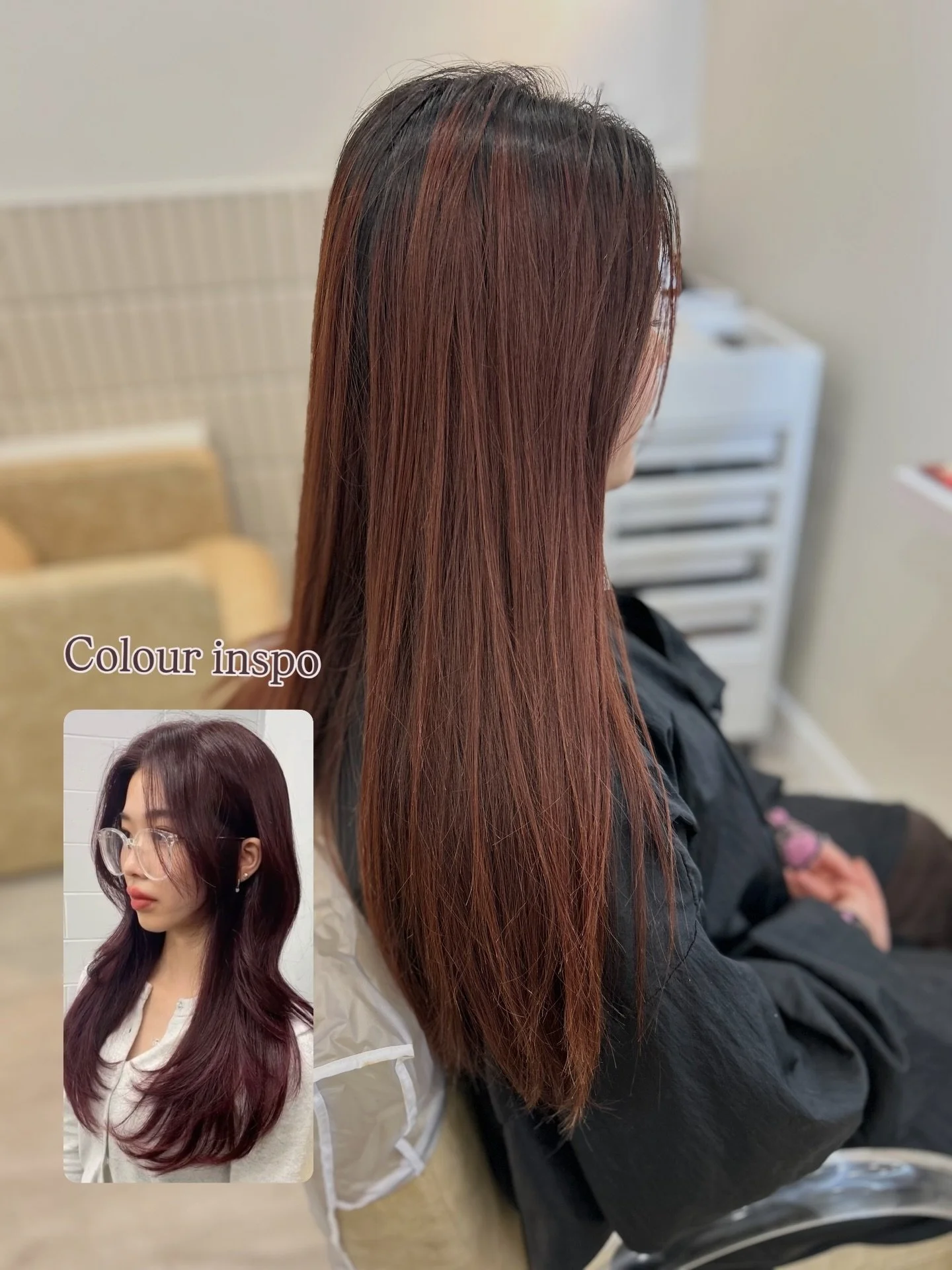 Using @kevin.murphy CODE for this gorgeous mahogany result 🤩 Did we nail the brief? 👀