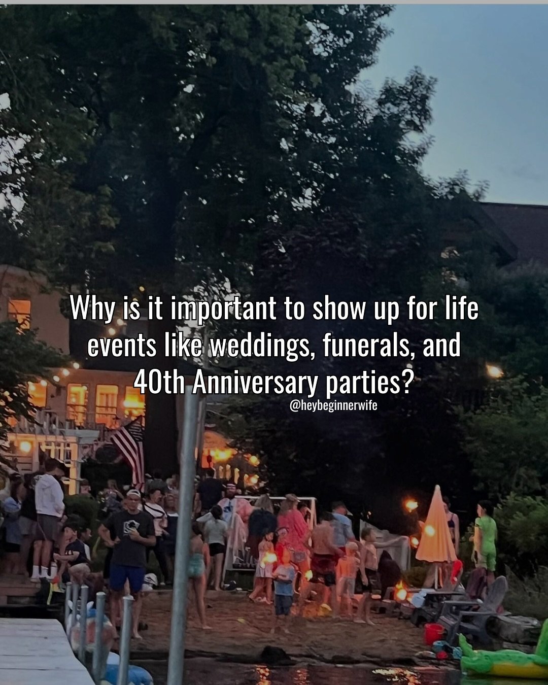 Several years ago I attended a funeral of a dear woman who died too soon. Her son had been friends with my son years ago. I attended the funeral because she mattered to me, and I wanted to let her husband know that.
.
I never anticipated that my atte