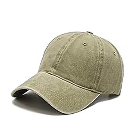 Vintage Washed Baseball Caps (Unisex) (Khaki) $32.50
