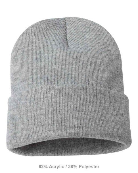Sportsman SP12 Acrylic Cuff 12" Toque (Heather Grey)  $30.00