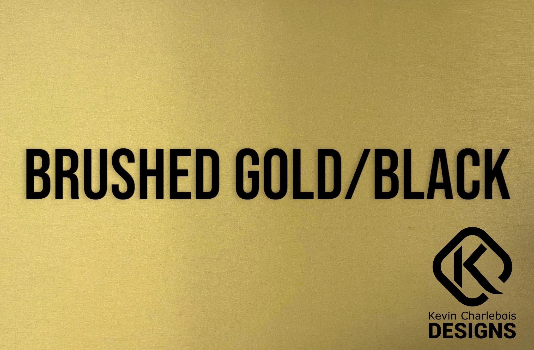 Brushed Gold-Black