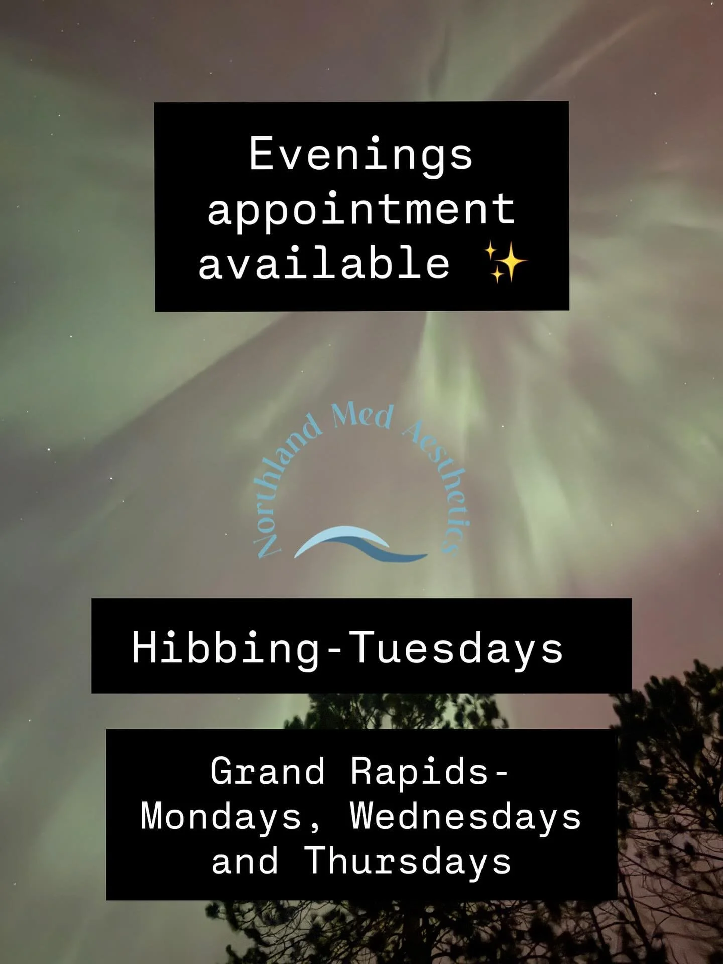 I know there are many patients who appreciate the evening appointments so have been working to expand those opportunities. This is the general evening availability&hellip;but if you need an alternative appointment time just let me know and I will see