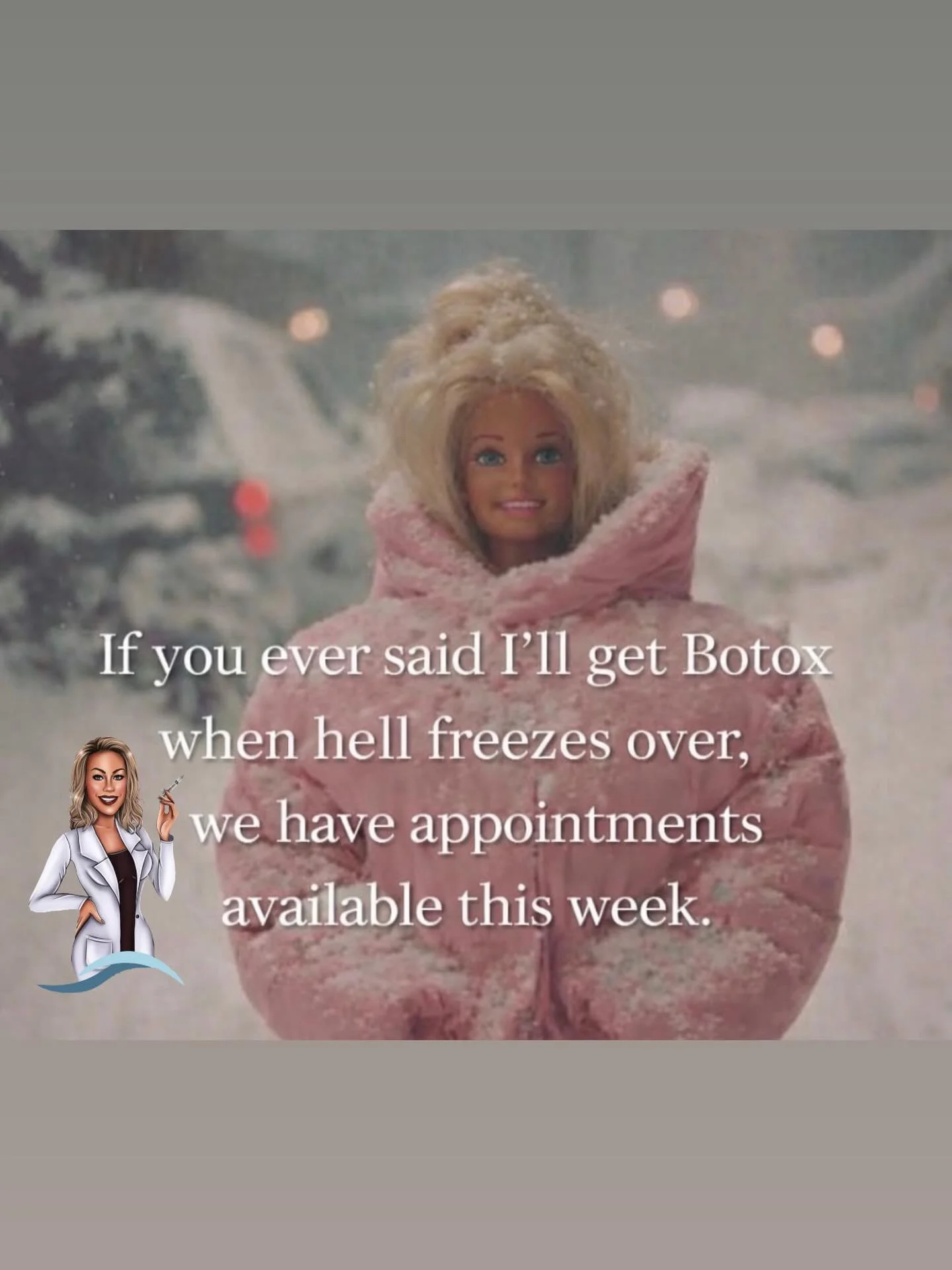 Minnesota cold has your face frozen solid?
Let&rsquo;s make it permanent (in the best way). 😏❄️💉
Book your appointment today ✨