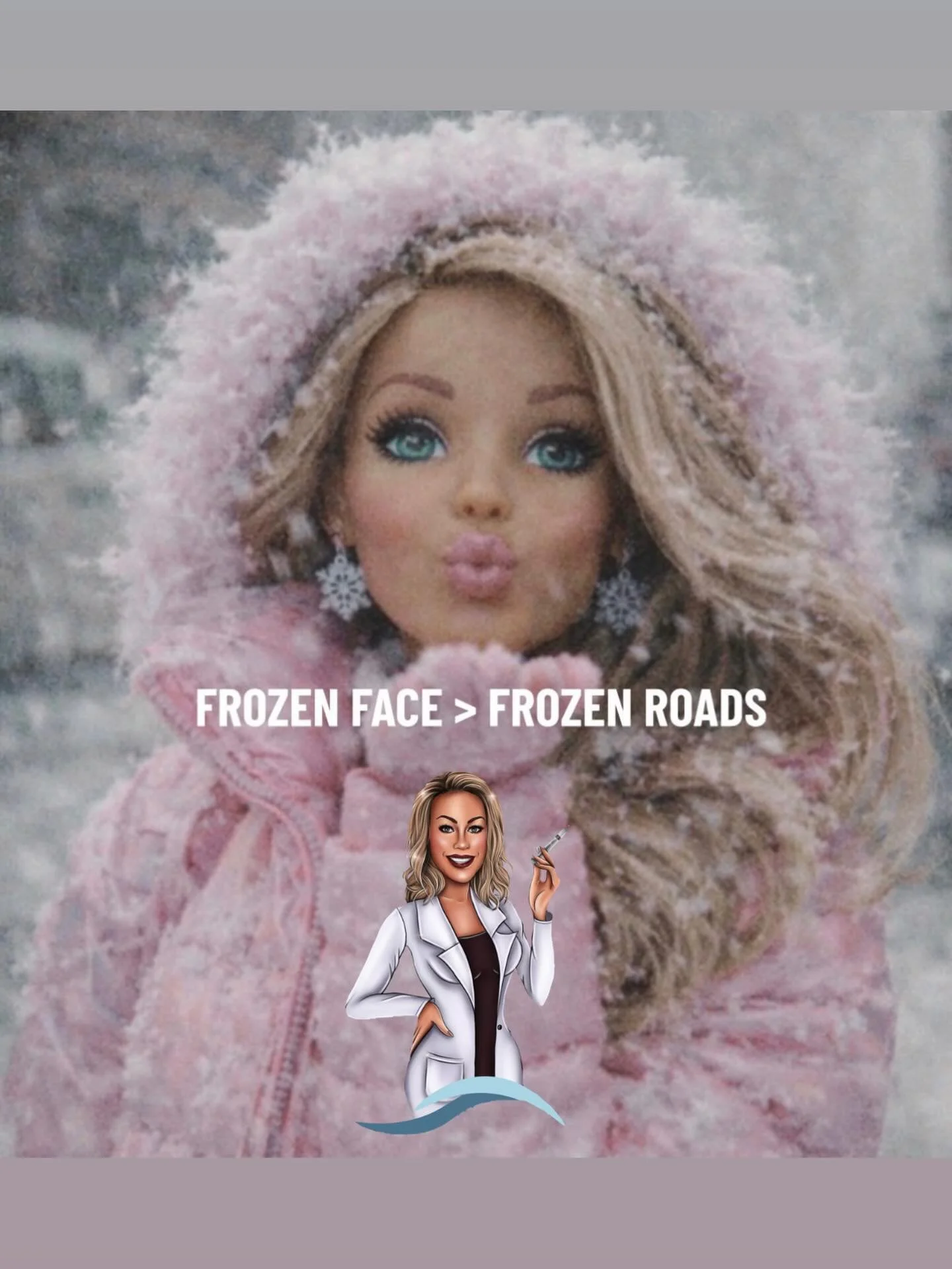 Frozen roads = bad.
Frozen face = elite winter planning. 💁&zwj;♀️❄️
A few tox appointments still open at Northland Med Aesthetics&mdash;don&rsquo;t wait until your face cracks before the ice does. 😉