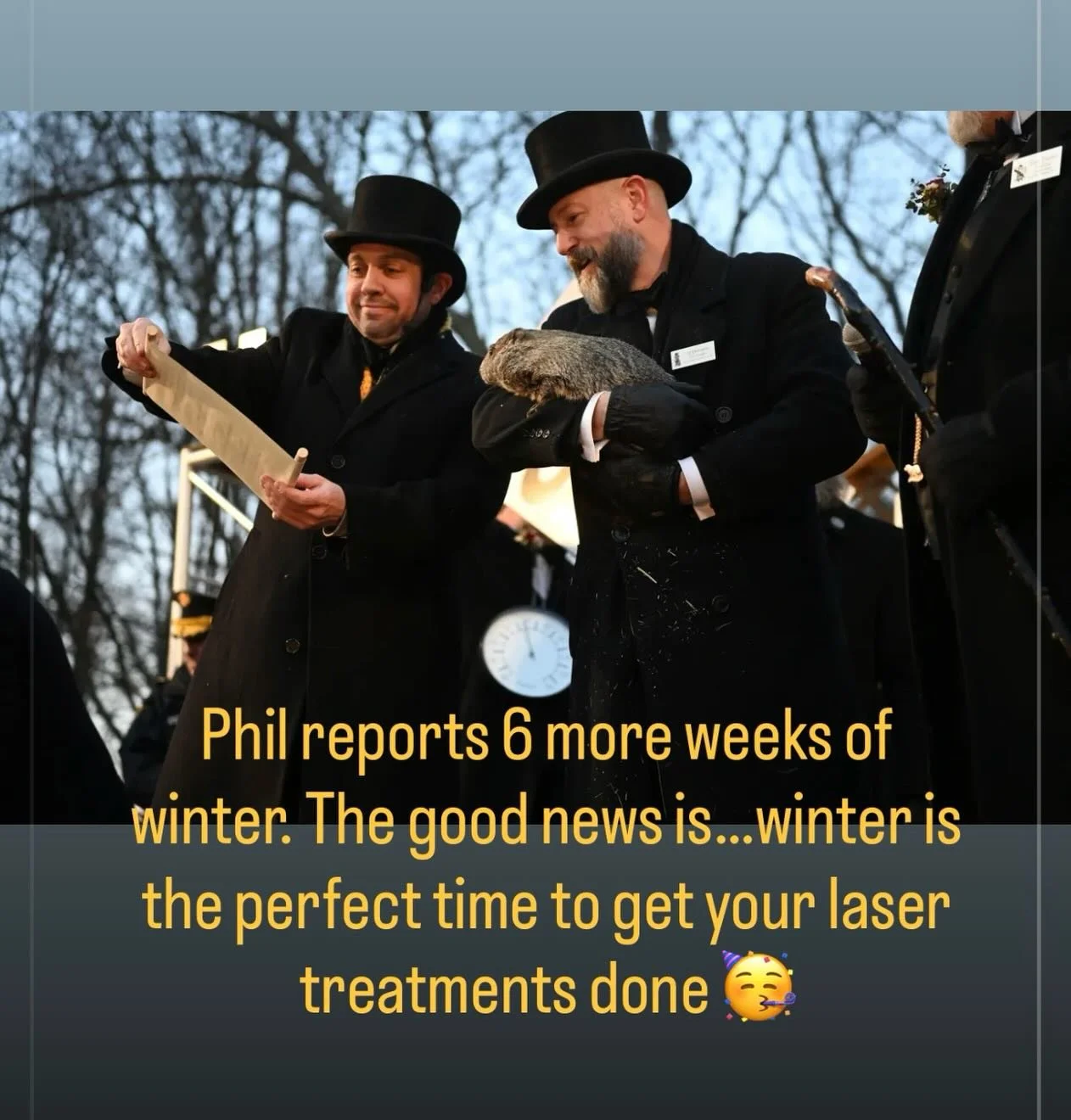 Punxsutawney Phil says 6 more weeks of winter&hellip; and honestly? That&rsquo;s great news for your skin.
Winter is prime time for laser treatments &mdash; less sun exposure = safer treatments + better results.

At Northland Med Aesthetics, our lase