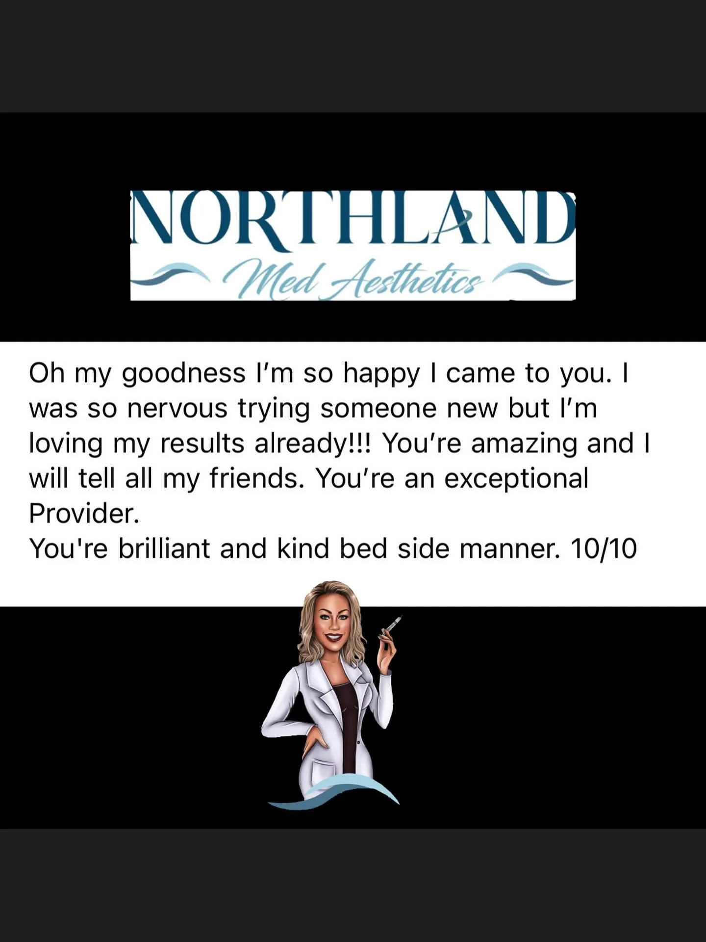 Helping women feel confident, supported, and empowered in their own skin&mdash;this is why I love what I do. Messages like this mean the world. 💙