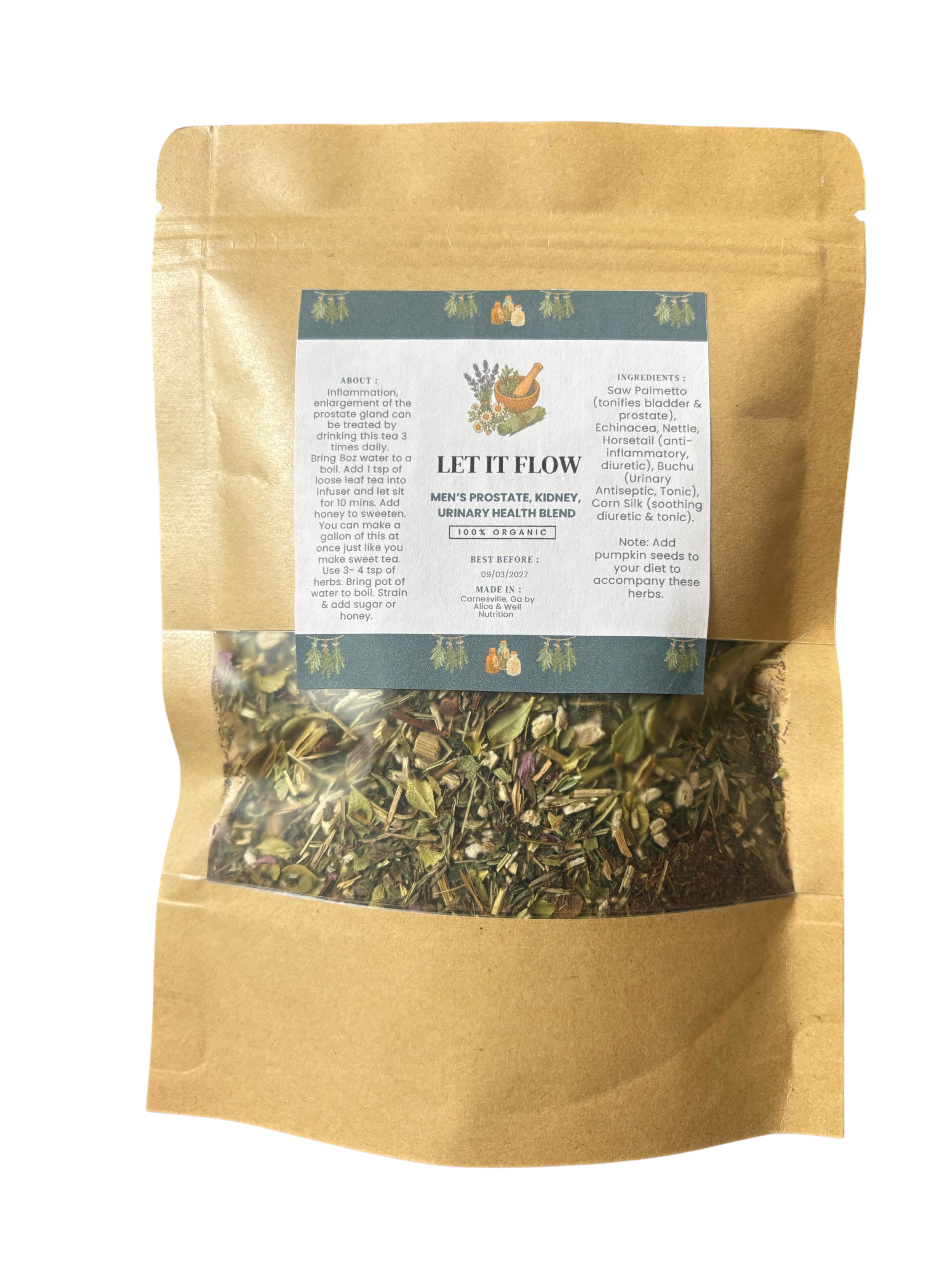 "Let It Flow" Mens Tea Blend