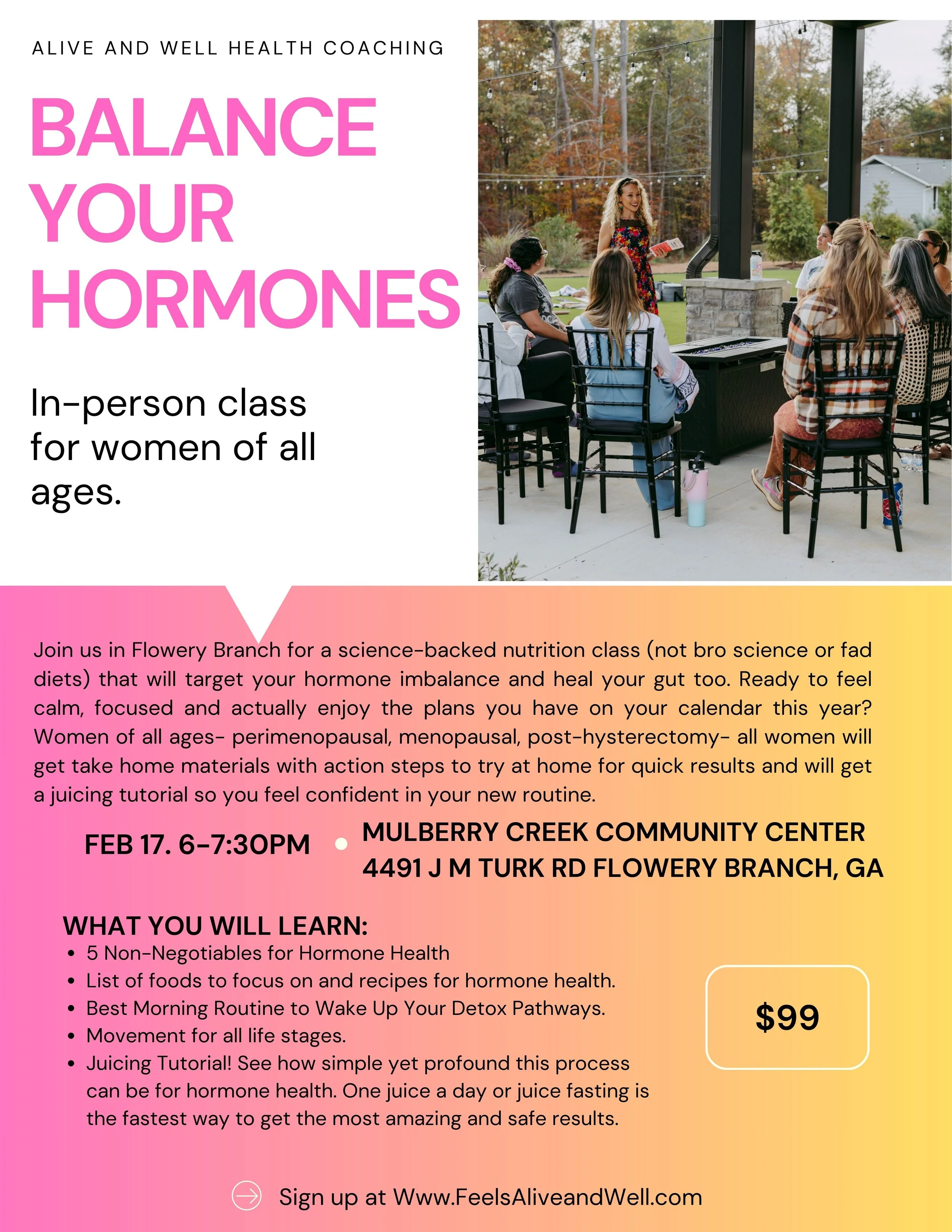 Balance Your Hormones Class