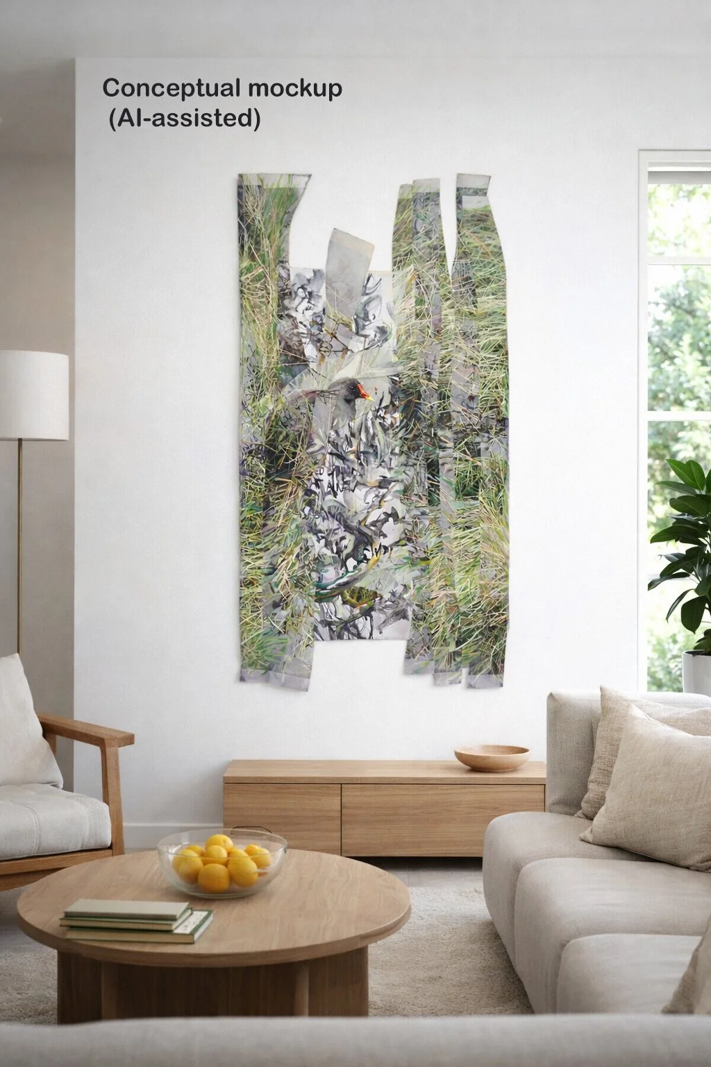 Modern living room with mixed-media art.jpg