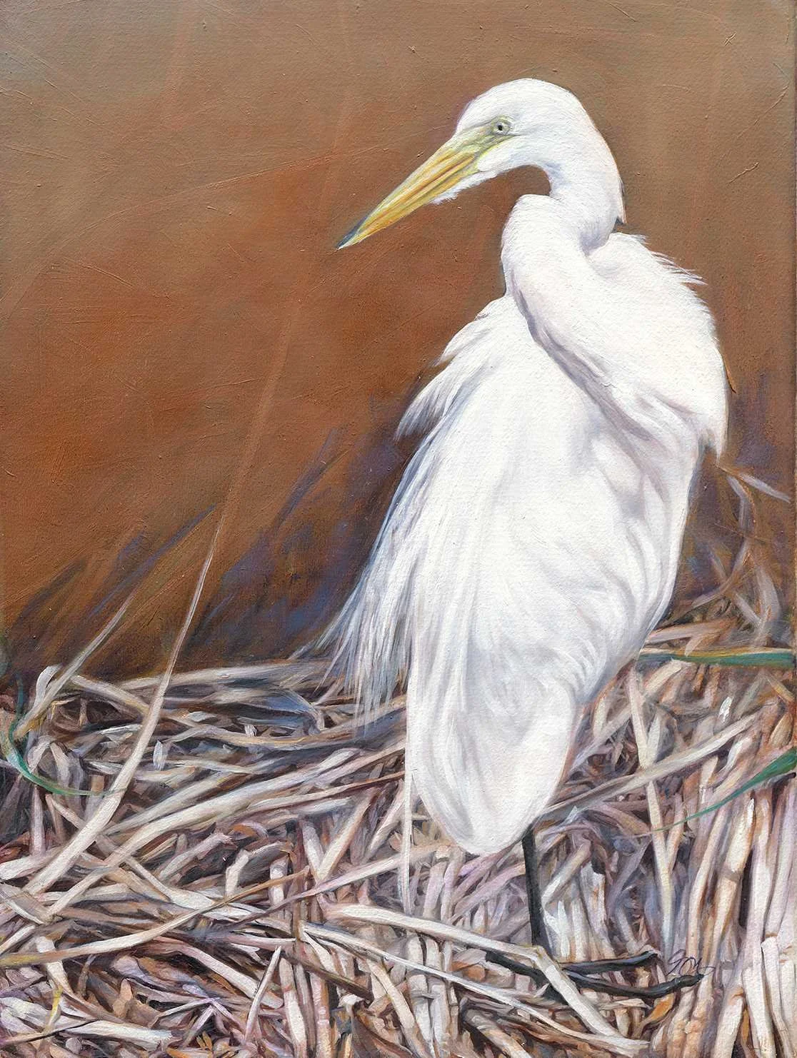 Looking Back, 2025
Oil on Watercolor Paper
16 x 12 in 
