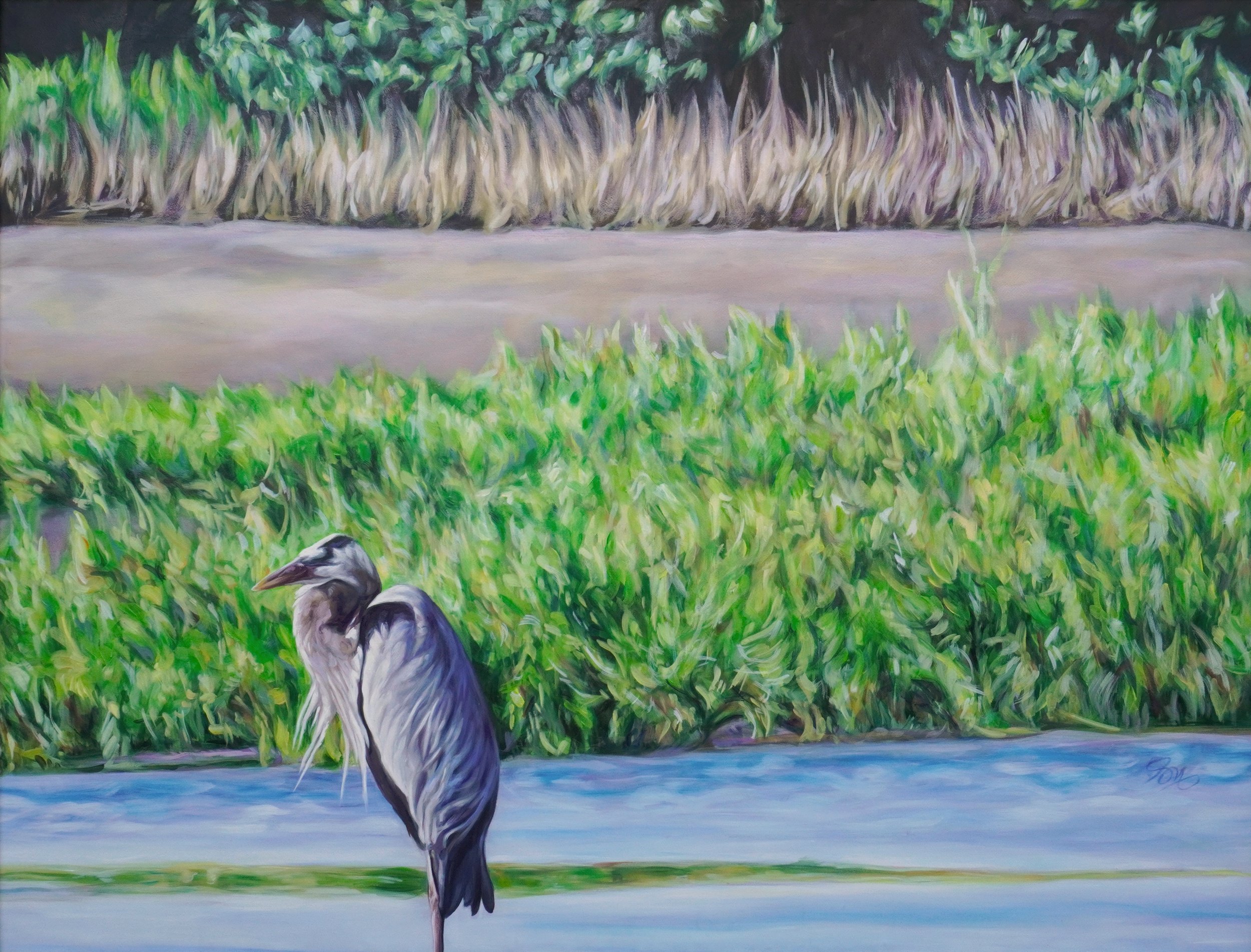 Stratus, 36" x 48", Oil on Paper
